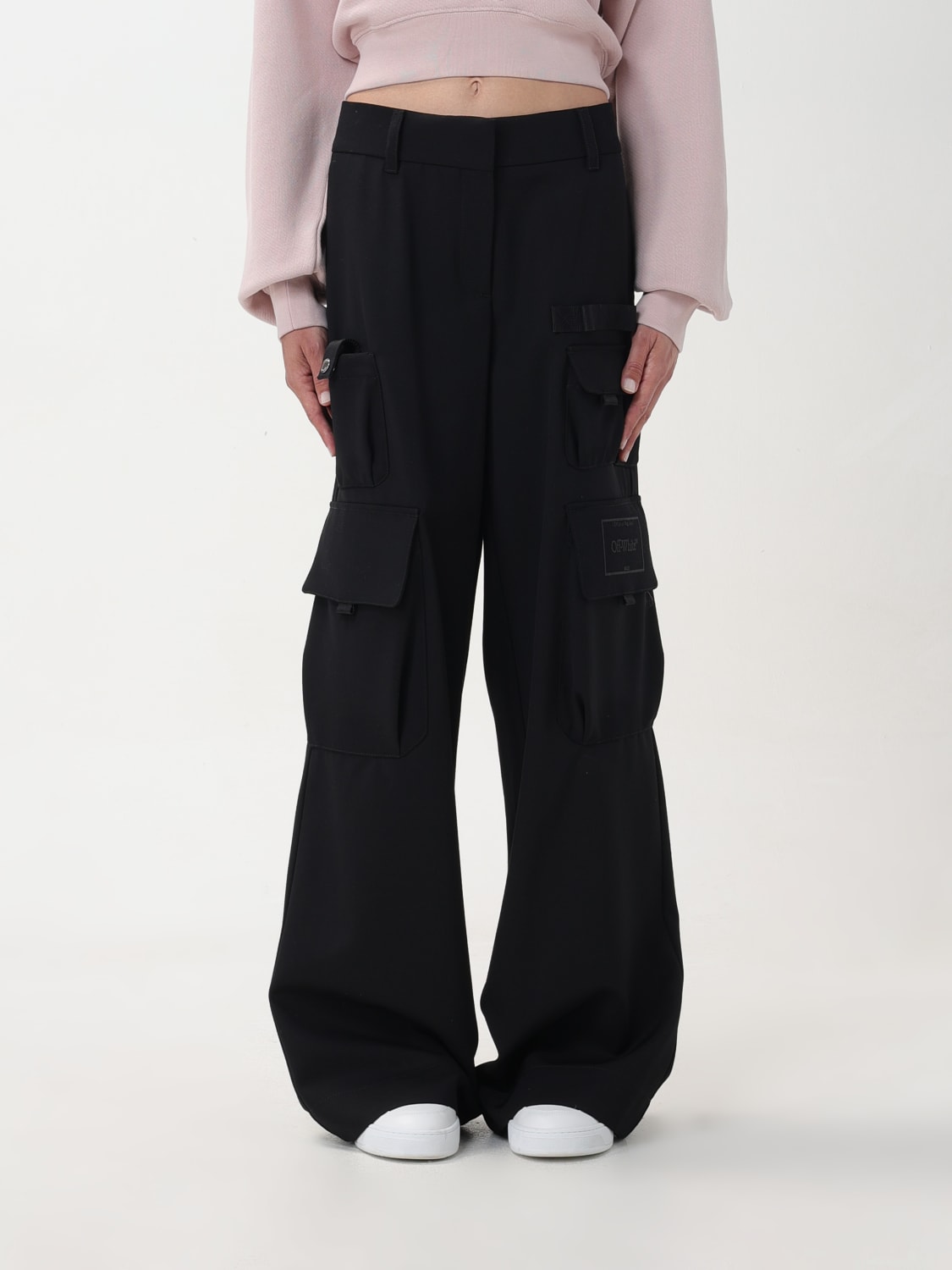 OFF-WHITE: Pants woman - Black | Off-White pants