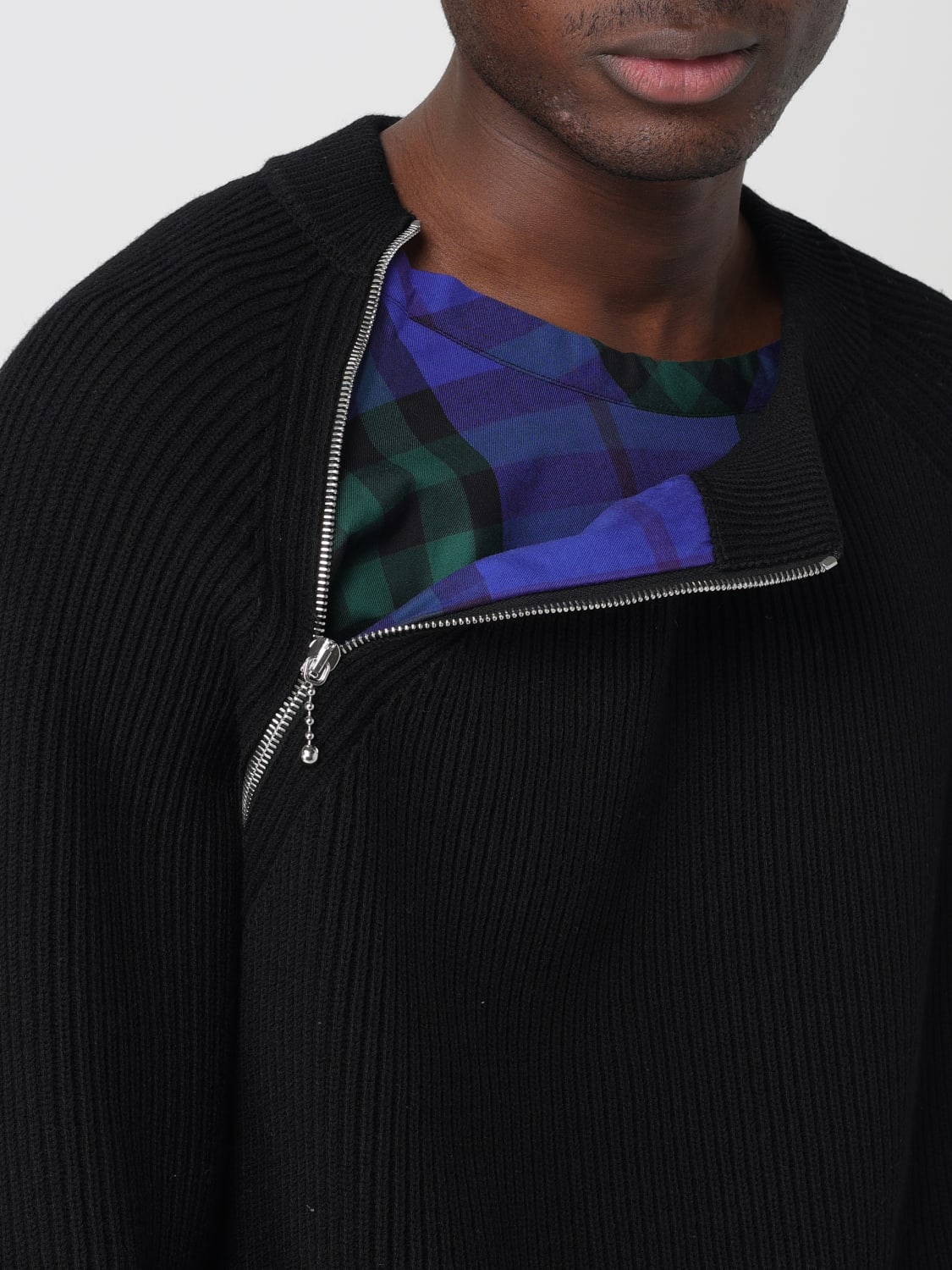 ニット・セーター BURBERRY Men Sweater Black 8083175 Burberryアウトレット:セーター メンズ - ブラック | GIGLIO