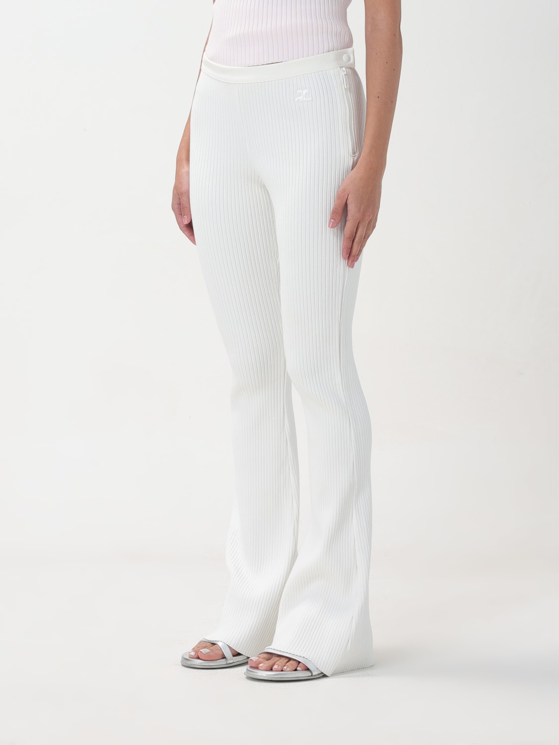 COURRÈGES PANTS: Pants woman CourrÈges, White - Img 4