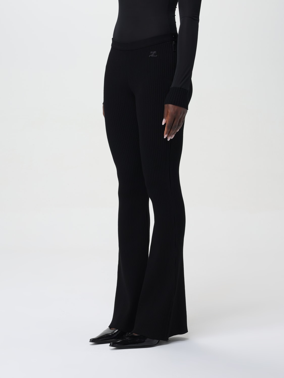 COURRÈGES PANTS: Pants woman CourrÈges, Black - Img 4