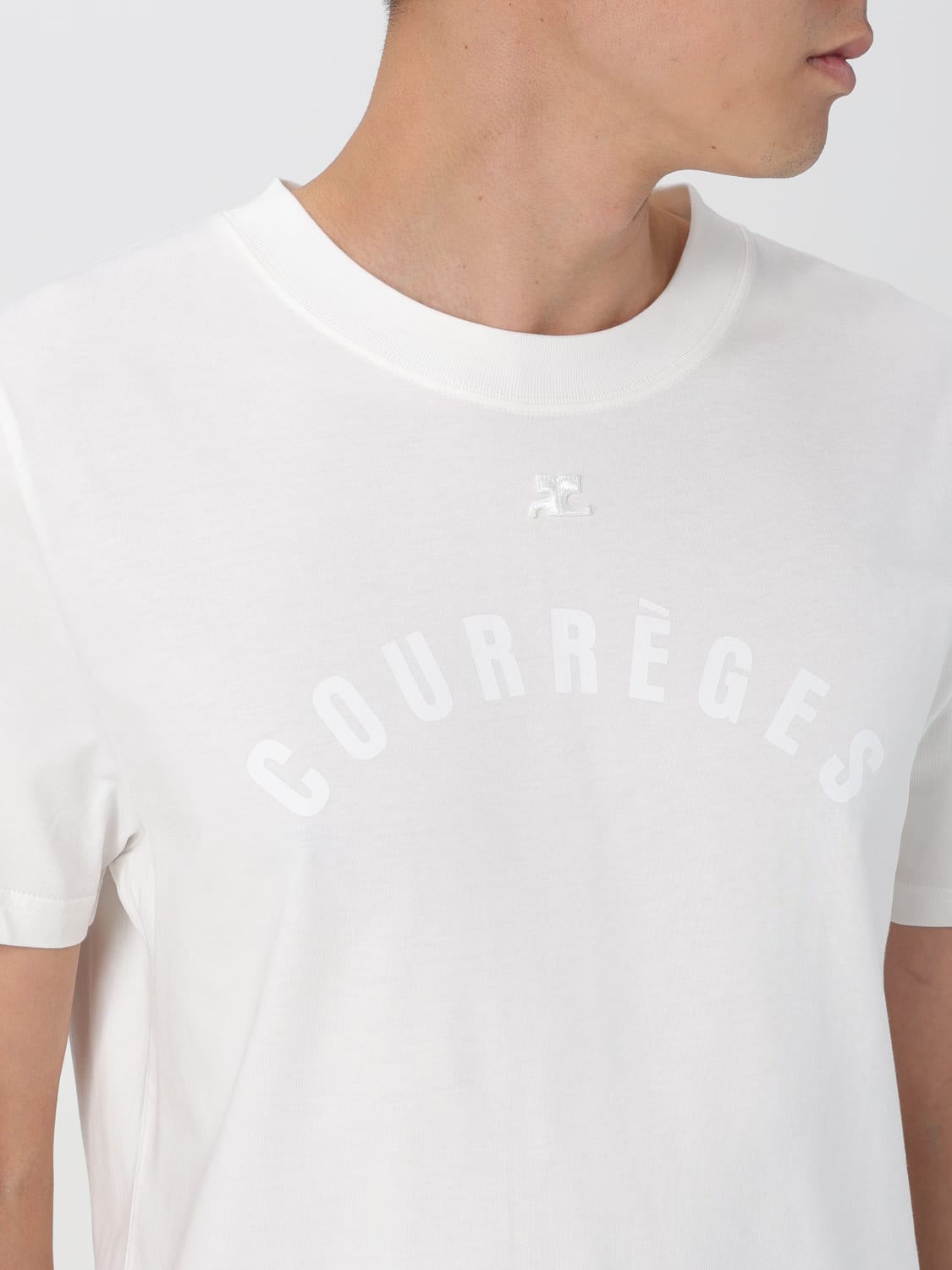 COURRÈGES T-SHIRT: T-shirt men CourrÈges, White - Img 5