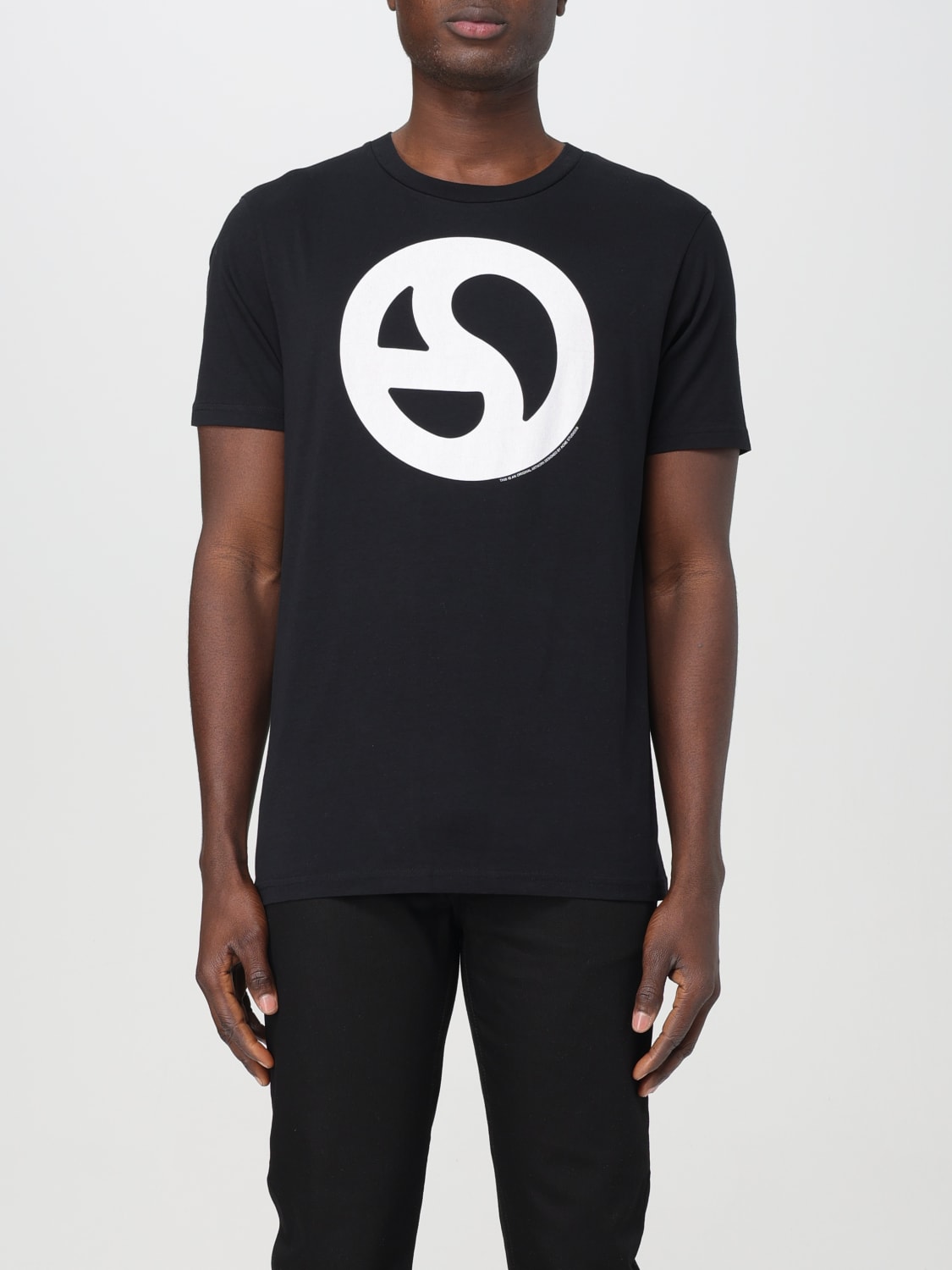 Acne Studios Outlet: T-shirt men - Black | Acne Studios t-shirt CL0265 ...