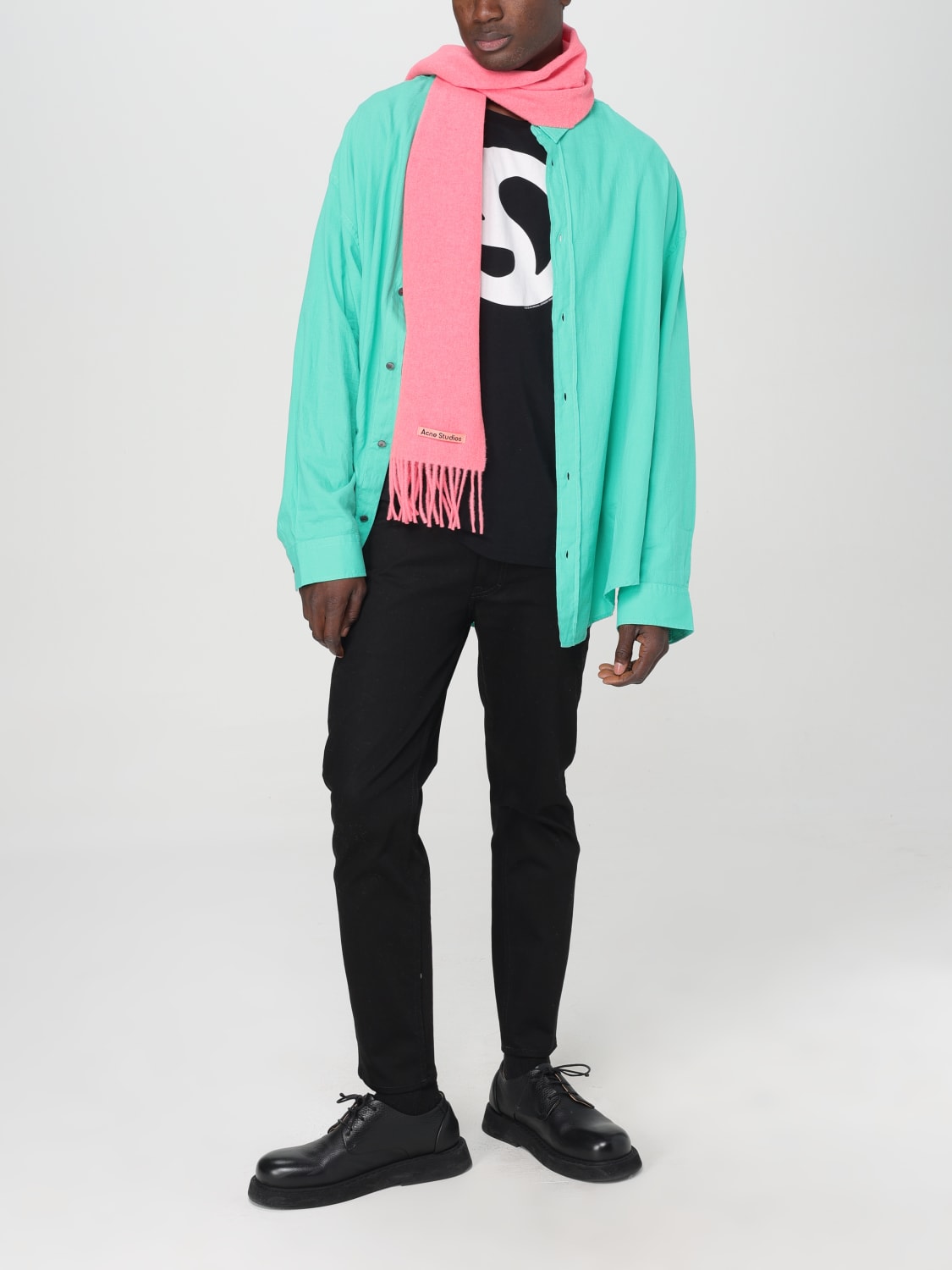 ACNE STUDIOS T-SHIRT: T-shirt di cotone Acne Studios, Nero - Img 2