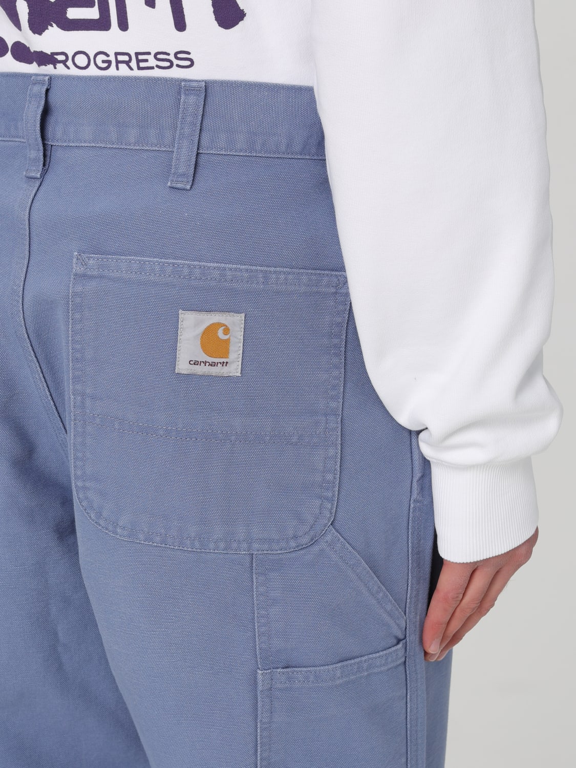 CARHARTT WIP PANTS: Pants men Carhartt Wip, Blue - Img 3