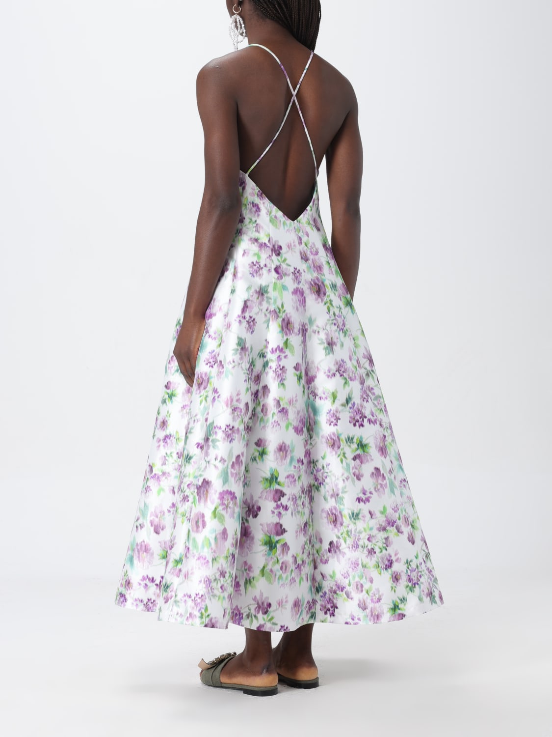 PHILOSOPHY DI LORENZO SERAFINI KLEID: Kleid damen Philosophy Di Lorenzo Serafini, Violett - Img 3