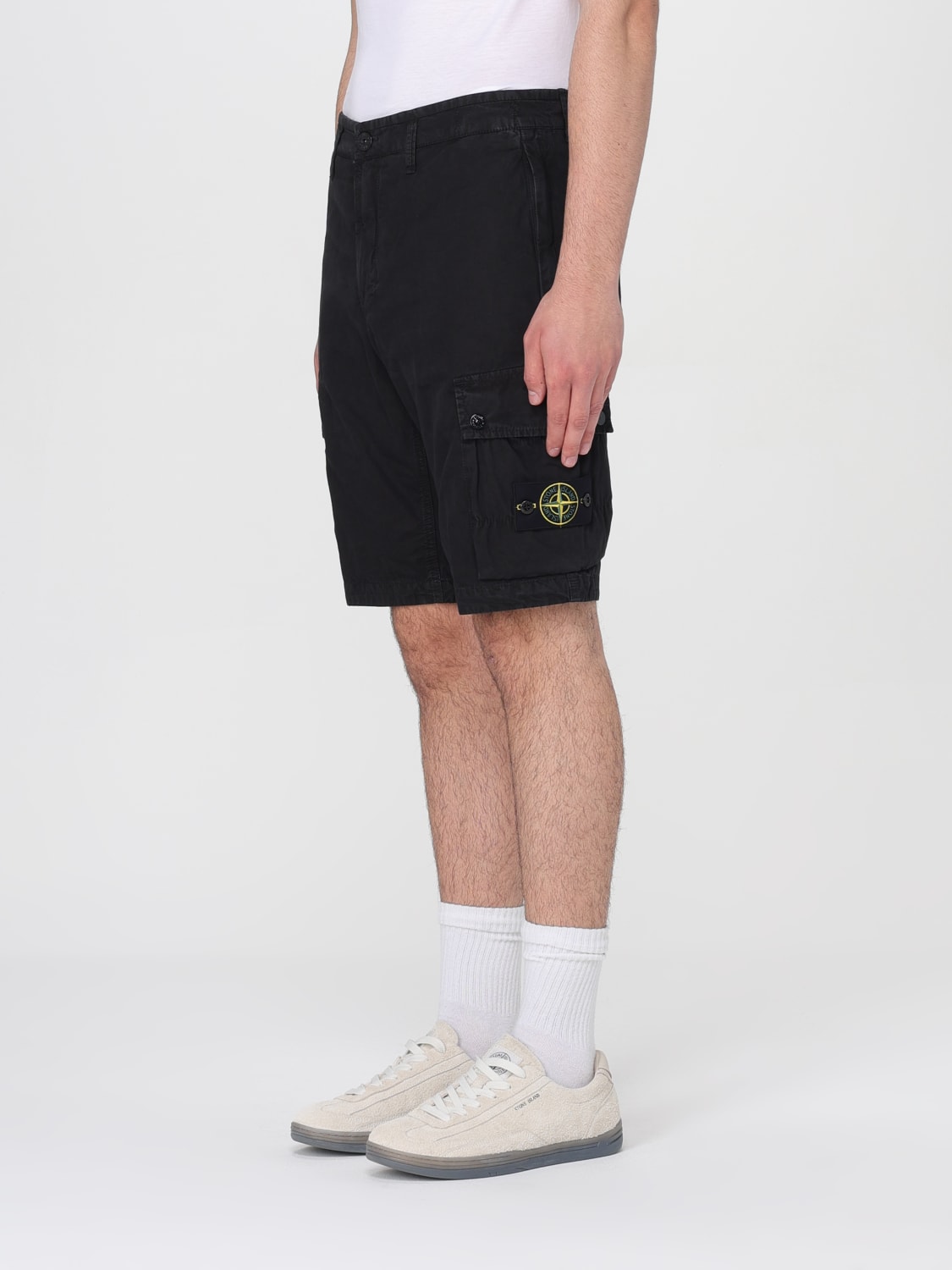 STONE ISLAND SHORT: Short men Stone Island, Black - Img 3