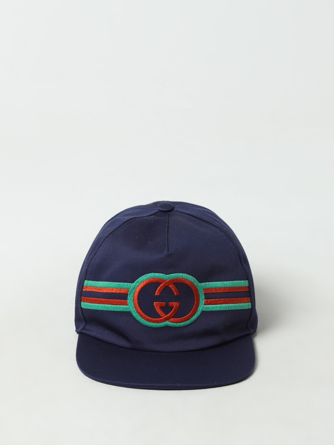 GUCCI CAPPELLO BAMBINO: Cappello Gucci in twill di cotone, Blue - Img 2