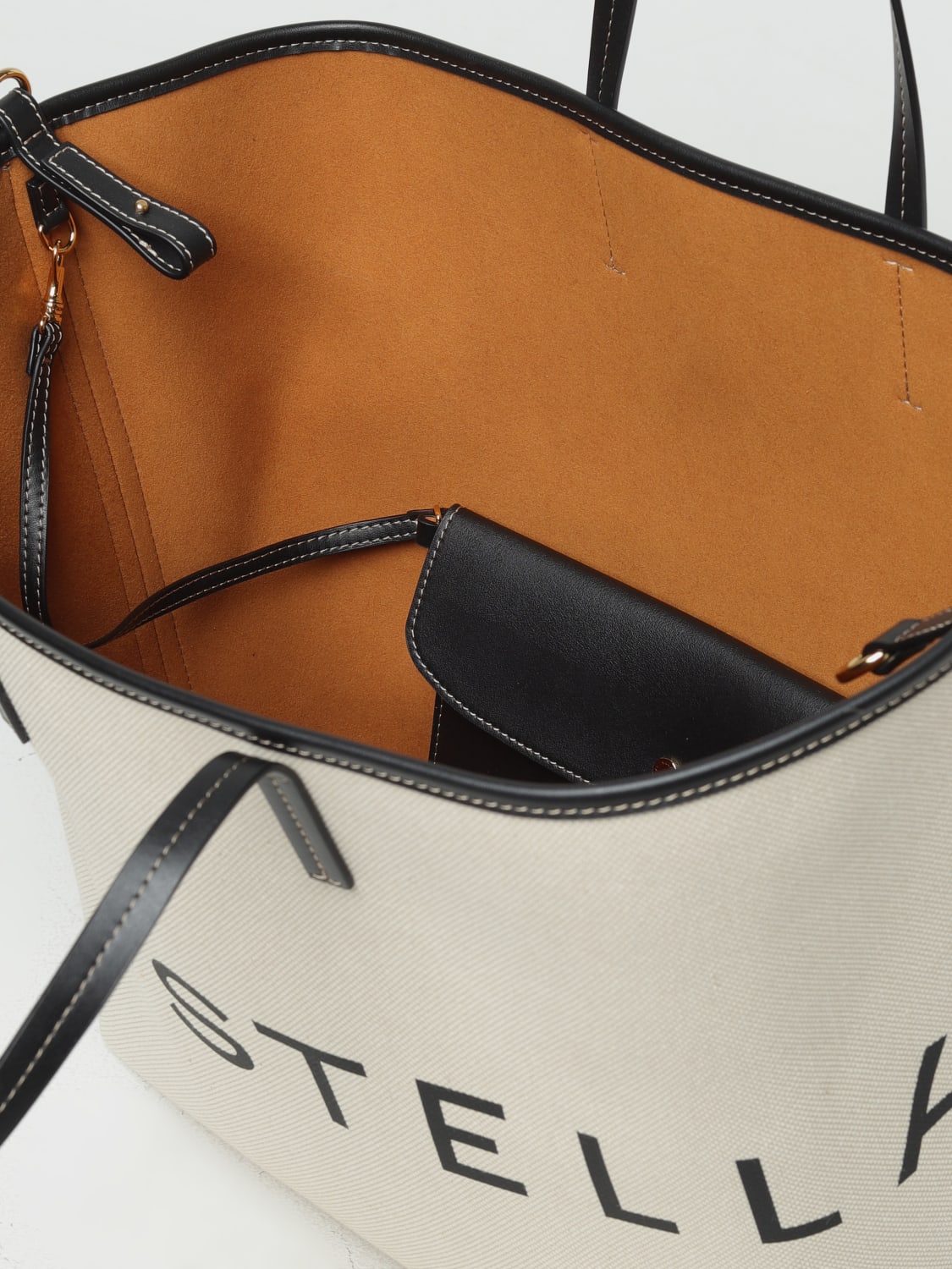 STELLA MCCARTNEY: Shoulder bag woman - Ecru | Stella McCartney 