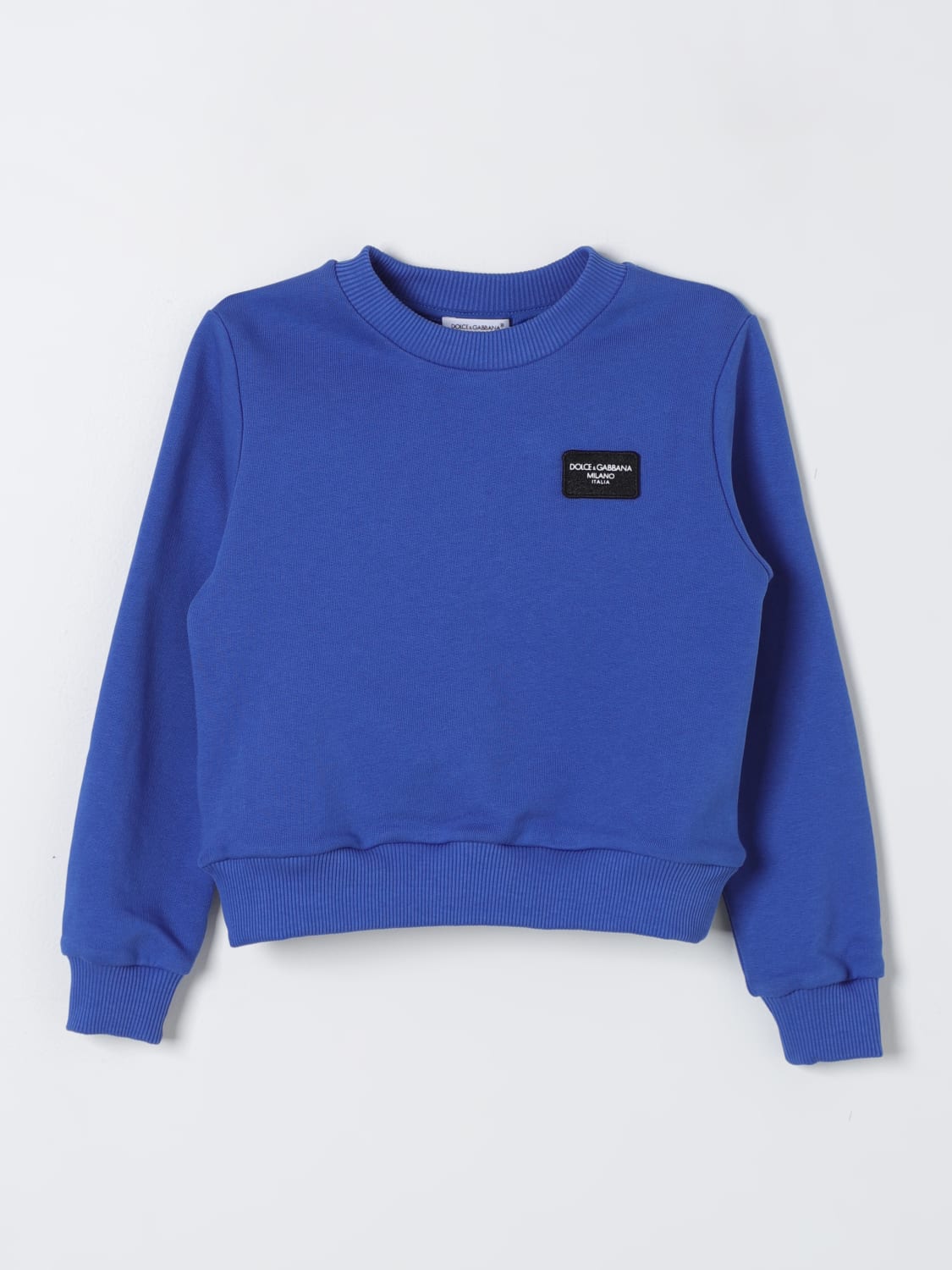 DOLCE & GABBANA SWEATER: Sweater kids Dolce & Gabbana, Blue - Img 1