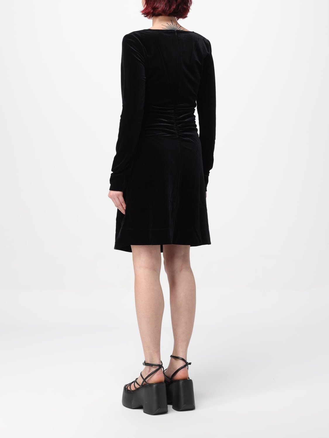 GANNI DRESS: Dress woman Ganni, Black - Img 3