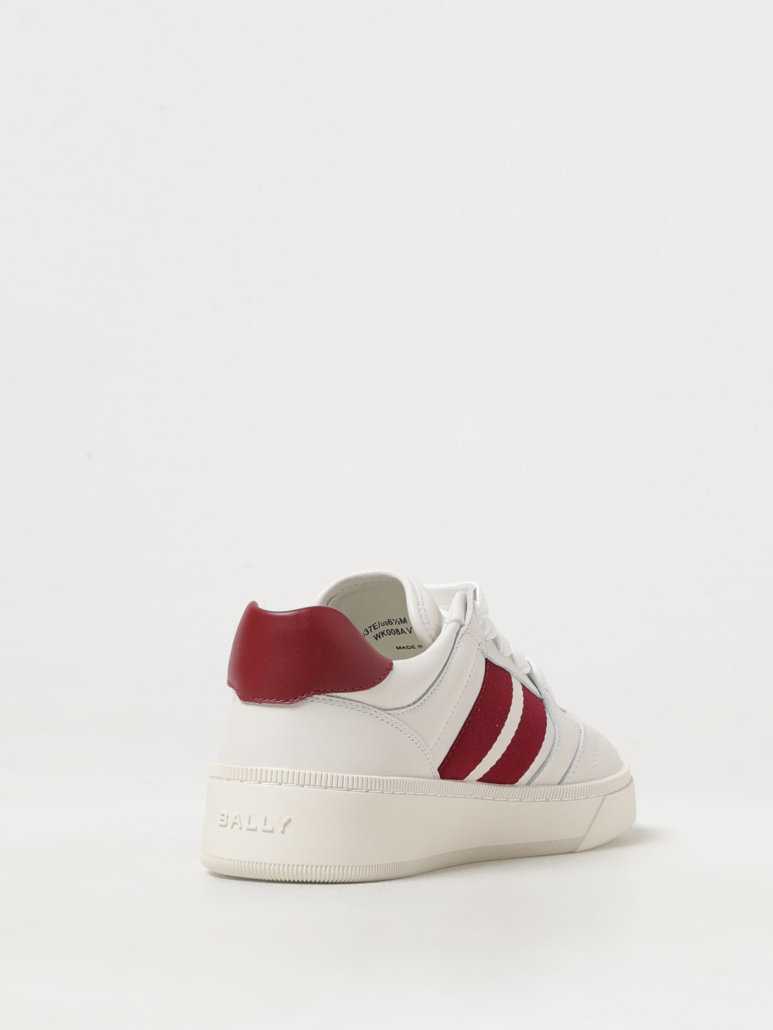 BALLY SNEAKERS: Sneakers Raise Bally in pelle e tessuto, Bianco - Img 3