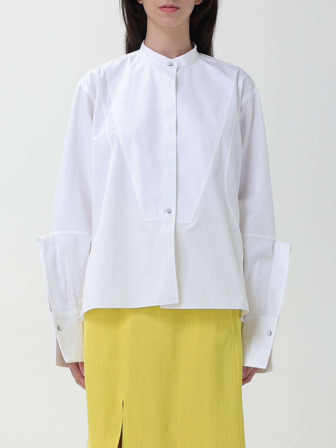 JIL SANDER CAMISA: Top mujer Jil Sander, Blanco - Img 1