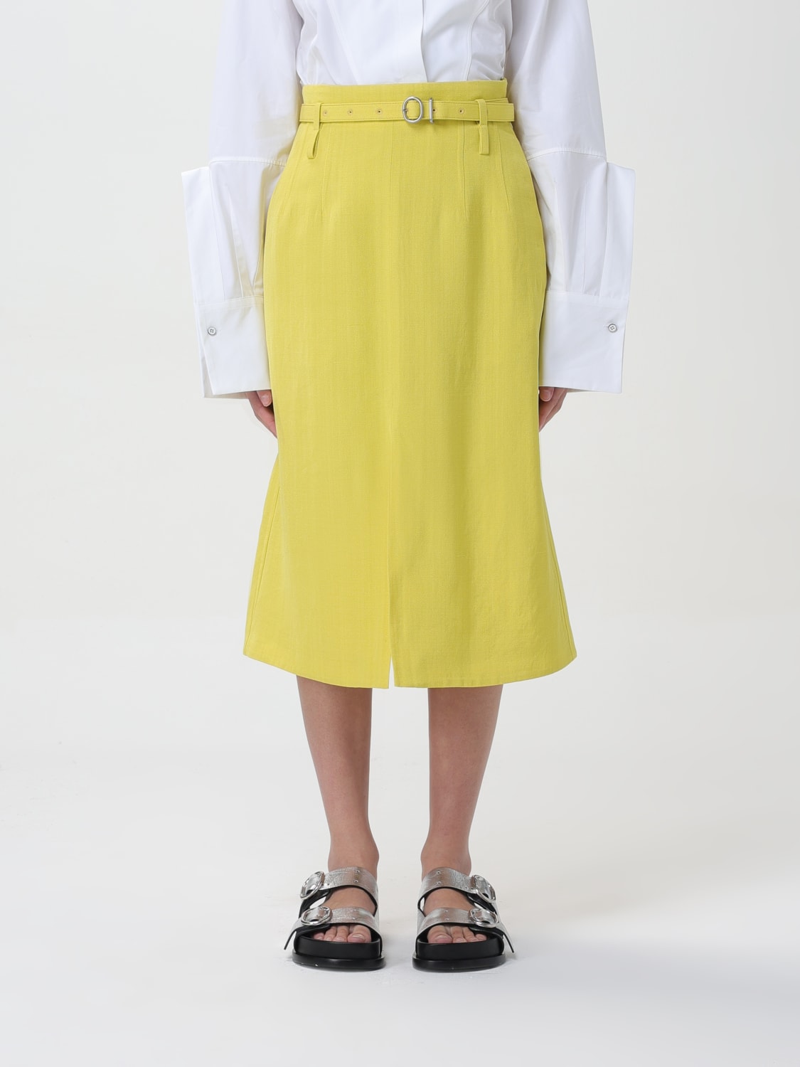 スカート JIL SANDER '66' skirt Yellow J02MA0177J65005 Jil Sander 66 Skirts Yellow | Wanan Luxury