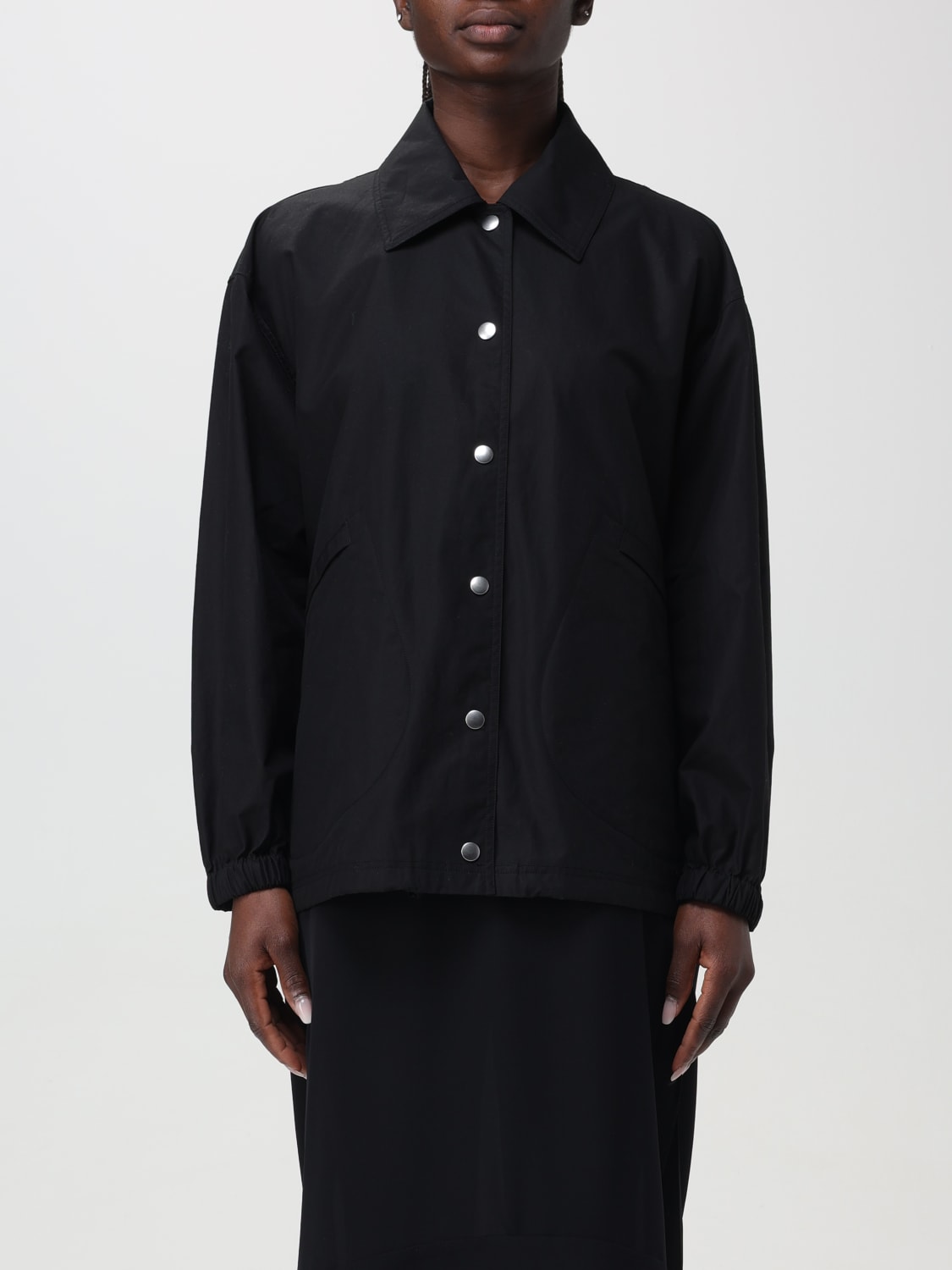 JIL SANDER: Trench coat woman - Black | Jil Sander jacket ...