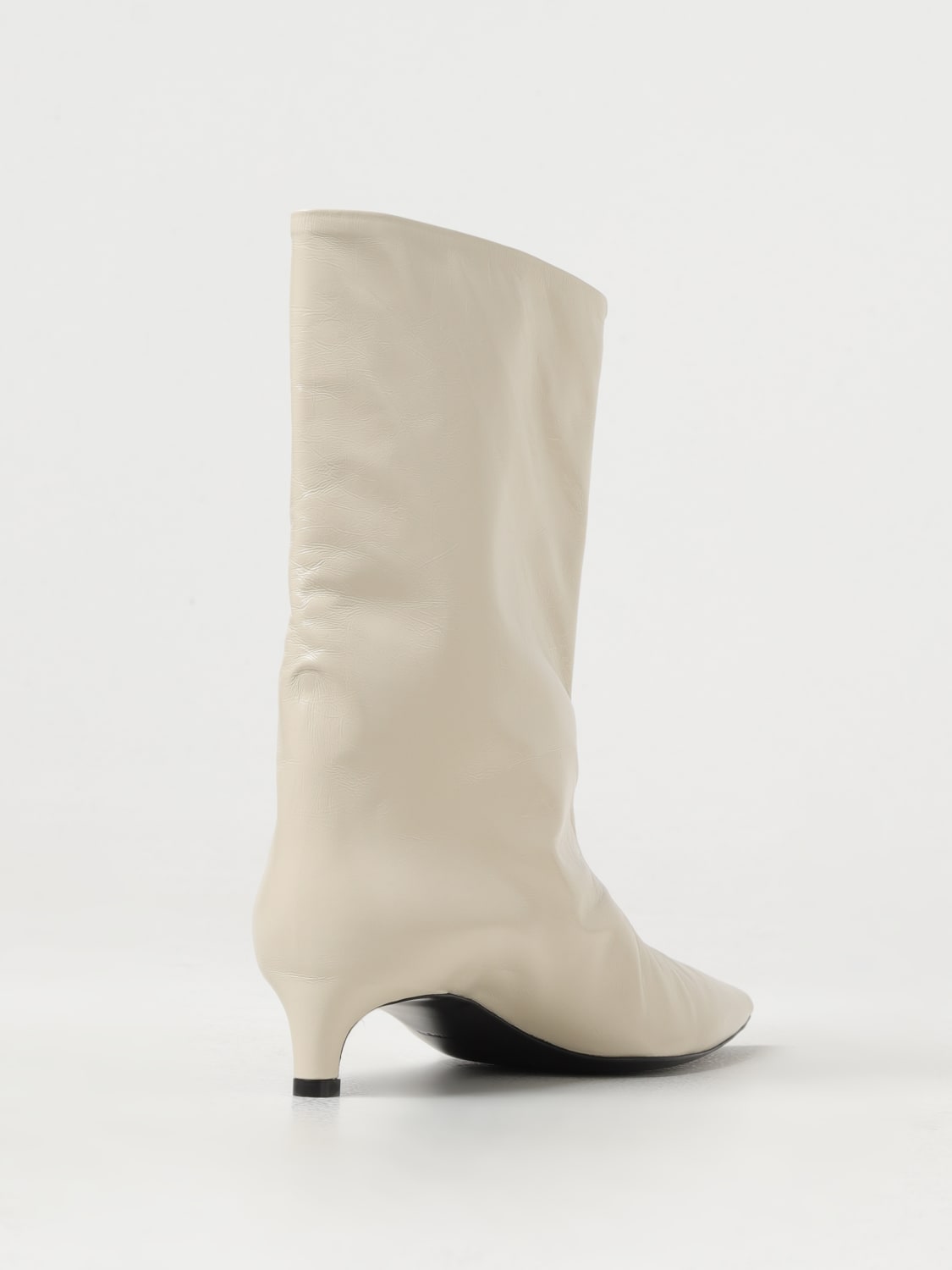 JIL SANDER BOTINES PLANOS: Botas mujer Jil Sander, Marfil - Img 3