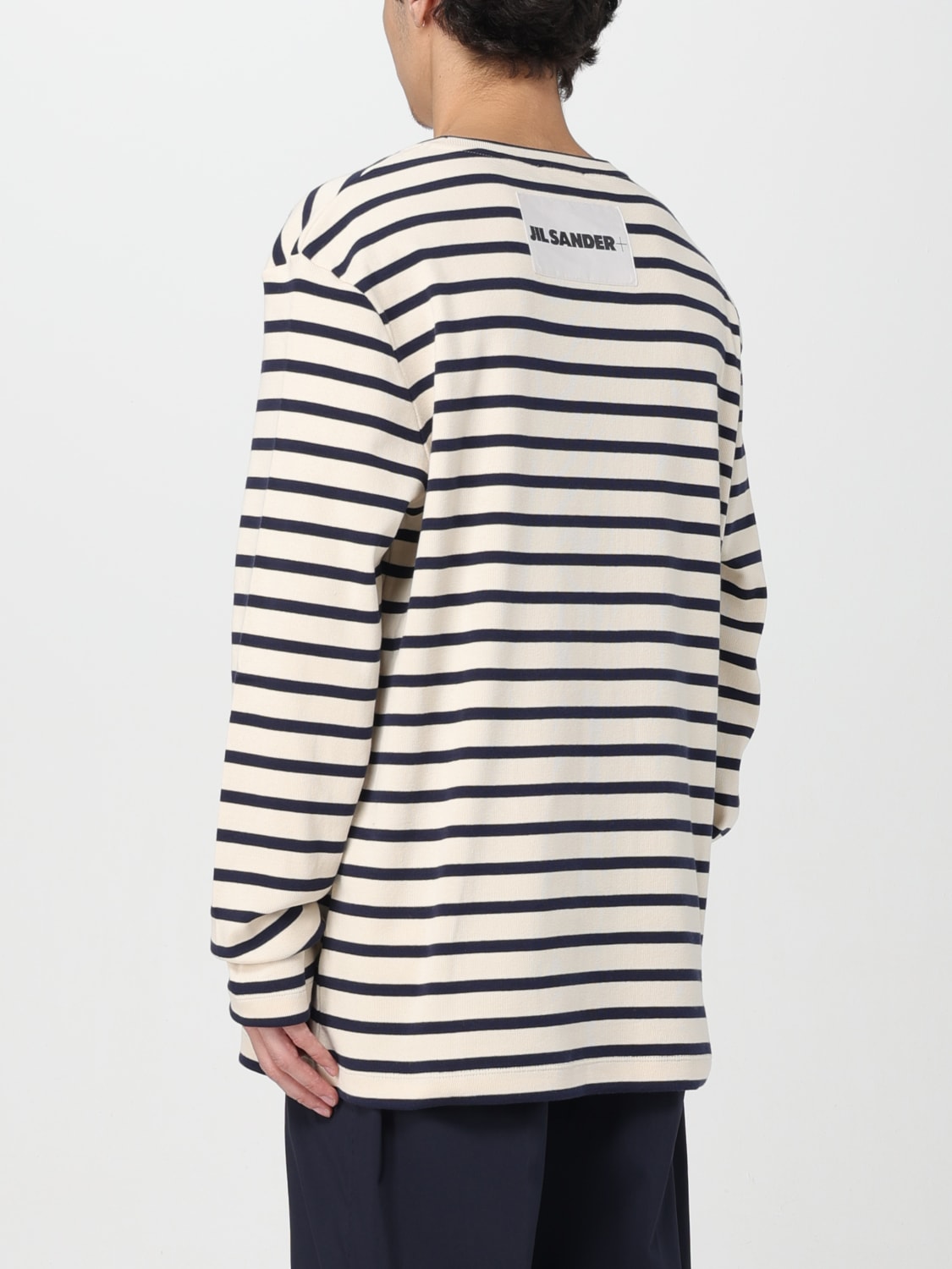 JIL SANDER: long-sleeve striped cotton t-shirt - Striped