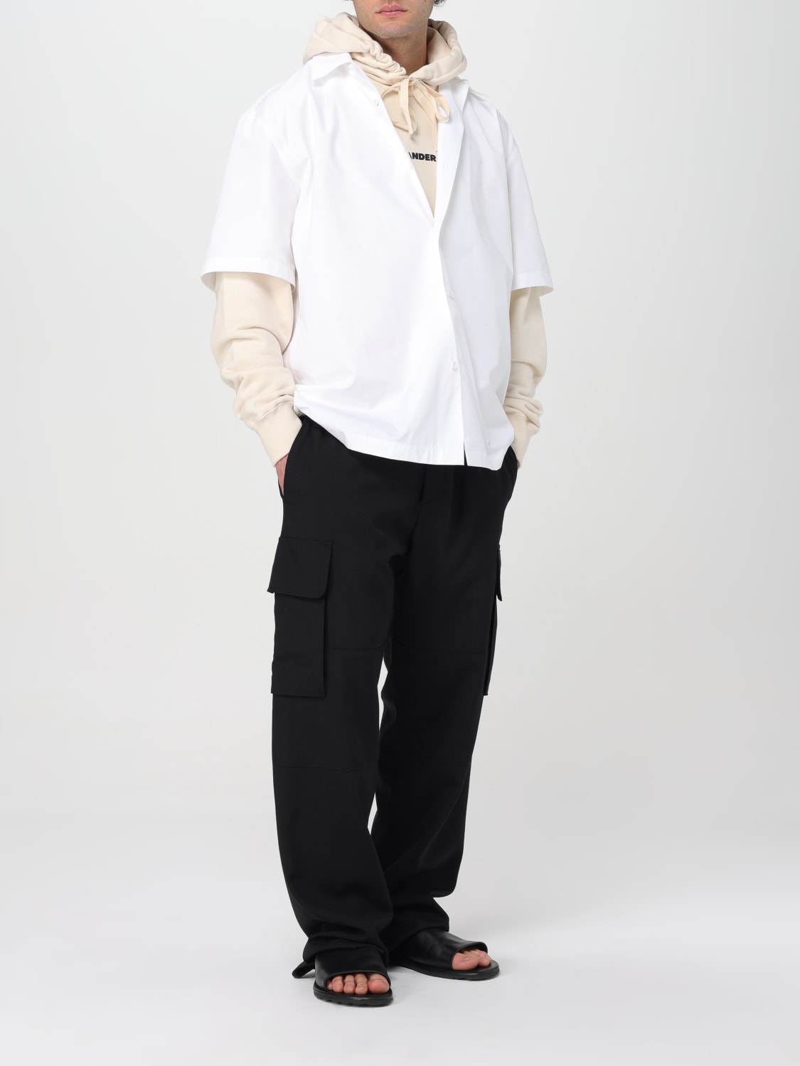 JIL SANDER：スウェットシャツ メンズ - ホワイト | GIGLIO.COM