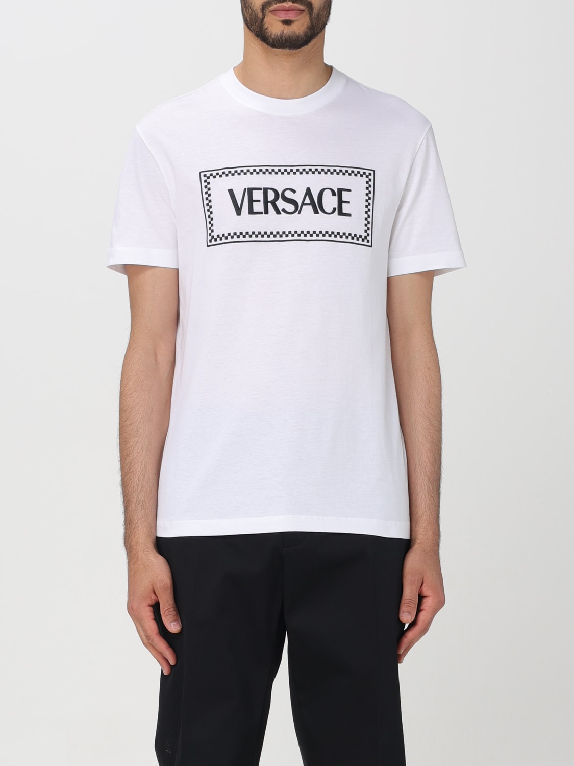 Giglio T-shirt Versace in jersey con logo