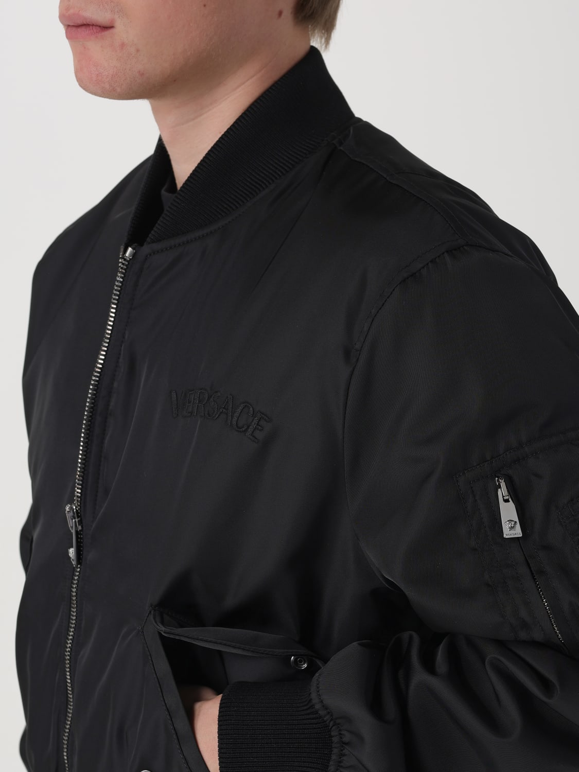 VERSACE JACKET: Jacket men Versace, Black - Img 5