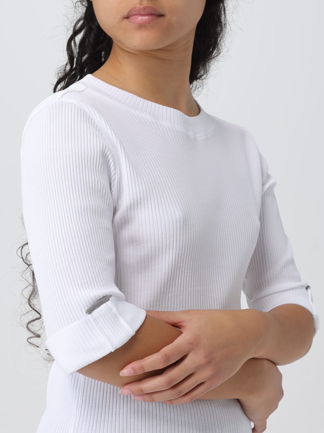 BRUNELLO CUCINELLI: Shirt woman - White | Brunello Cucinelli top