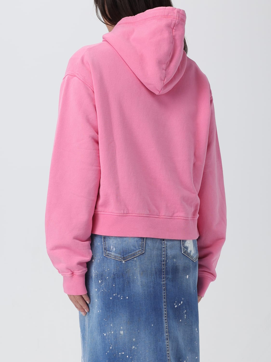 DSQUARED2 SWEATSHIRT: Sweatshirt woman Dsquared2, Pink - Img 3