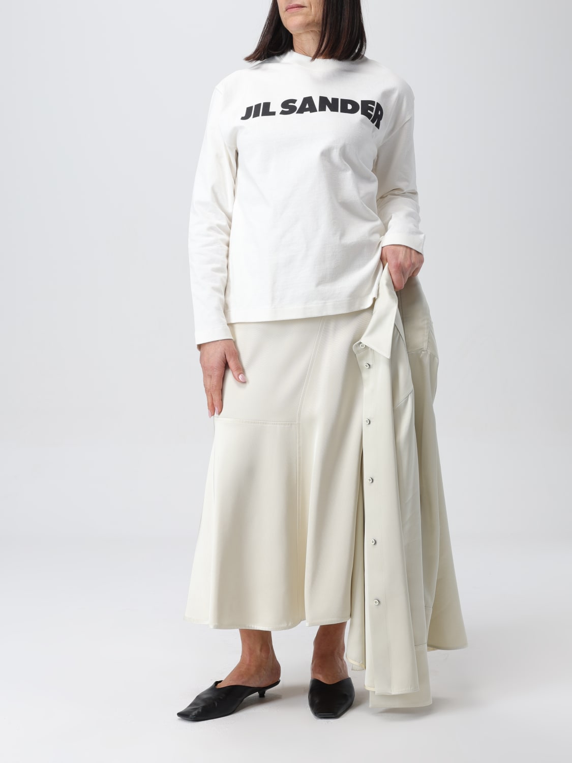 JIL SANDER T-SHIRT: T-shirt woman Jil Sander, White - Img 2