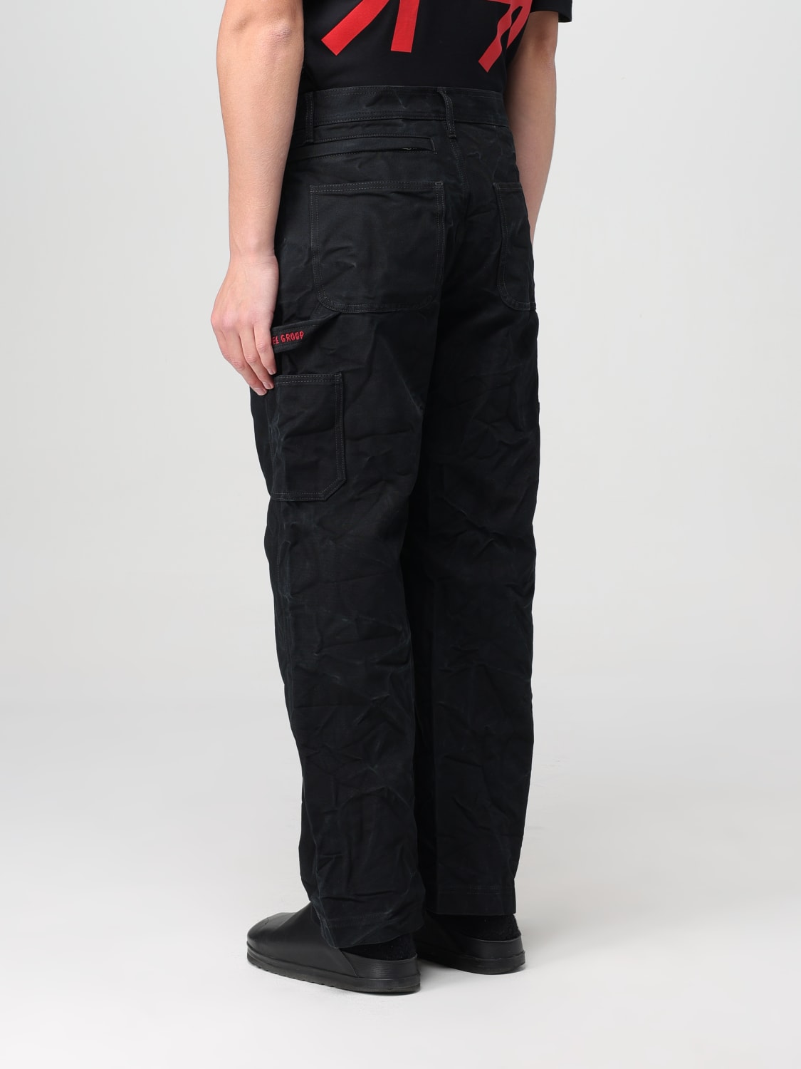 44 LABEL GROUP PANTS: Pants men 44 Label Group, Black - Img 3