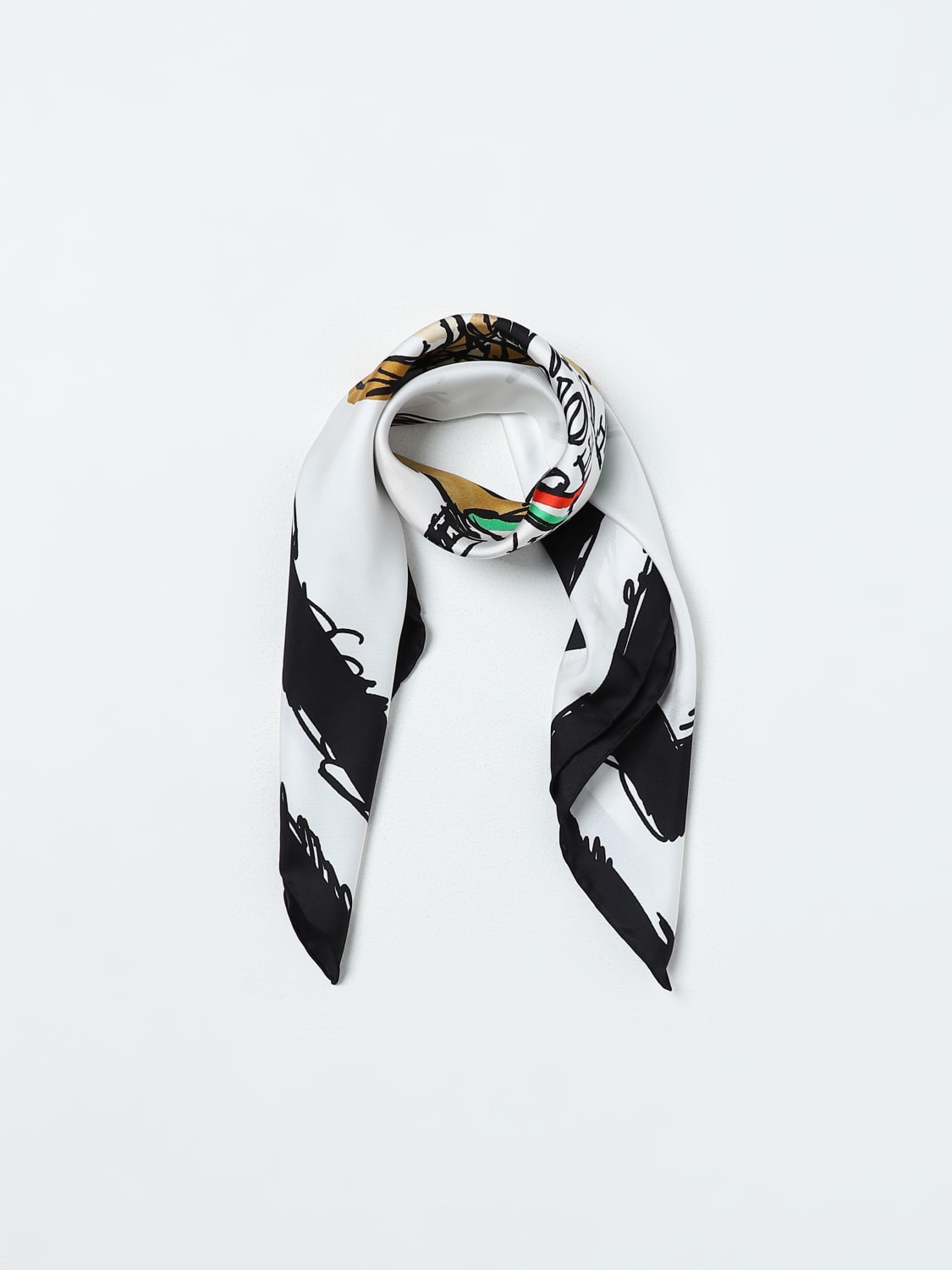 MOSCHINO COUTURE NECK SCARF: Scarf woman Moschino Couture, White - Img 2