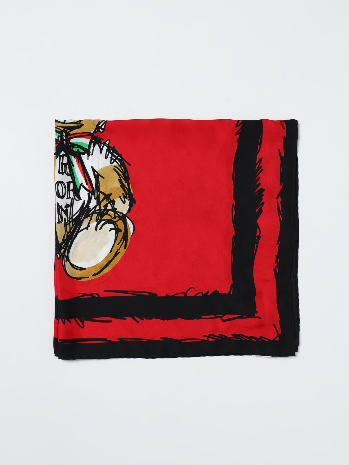 MOSCHINO COUTURE NECK SCARF: Scarf woman Moschino Couture, Red - Img 1