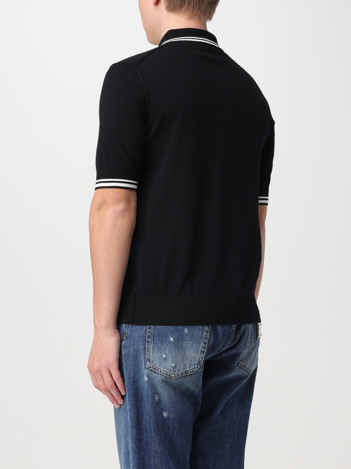 DOLCE & GABBANA POLO SHIRT: Polo shirt men Dolce & Gabbana, Black - Img 3