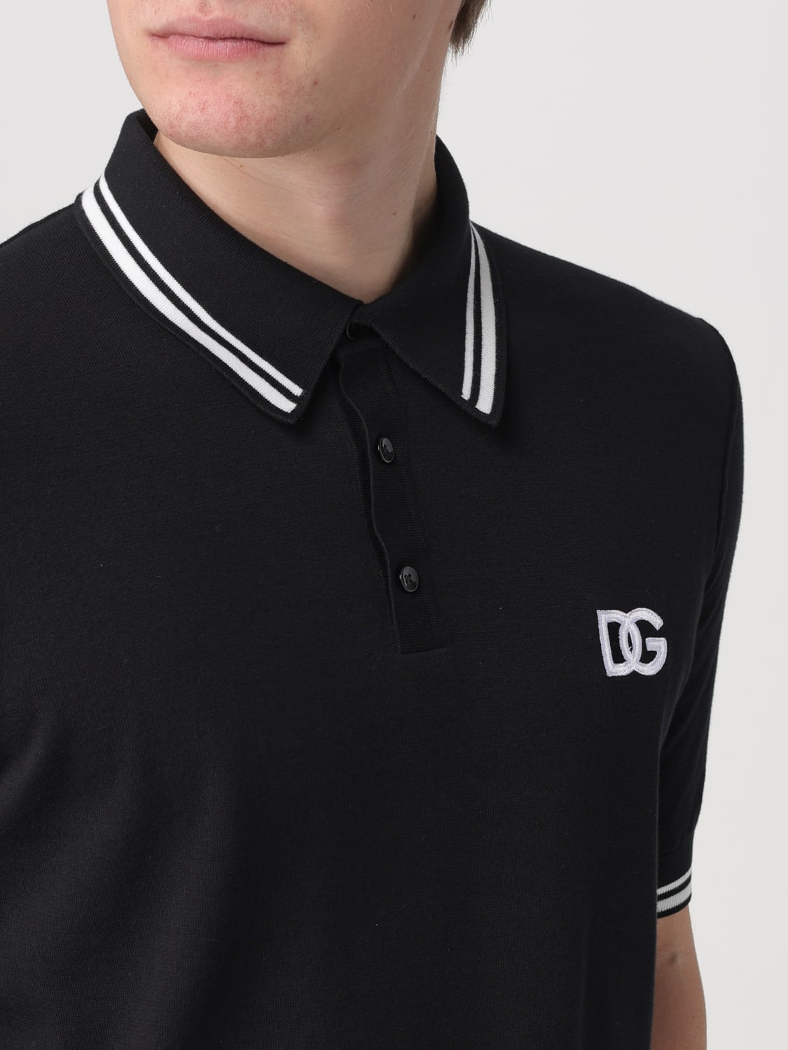 DOLCE & GABBANA POLO SHIRT: Polo shirt men Dolce & Gabbana, Black - Img 5