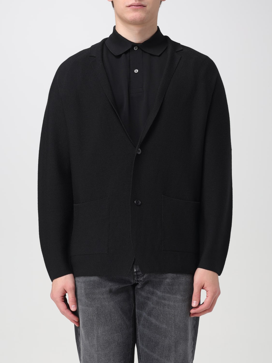 LARDINI CARDIGAN: Blazer men Lardini, Black - Img 1