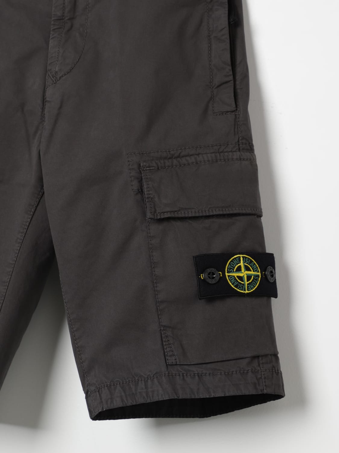 STONE ISLAND JUNIOR SHORTS: Pants kids Stone Island Junior, Grey - Img 3