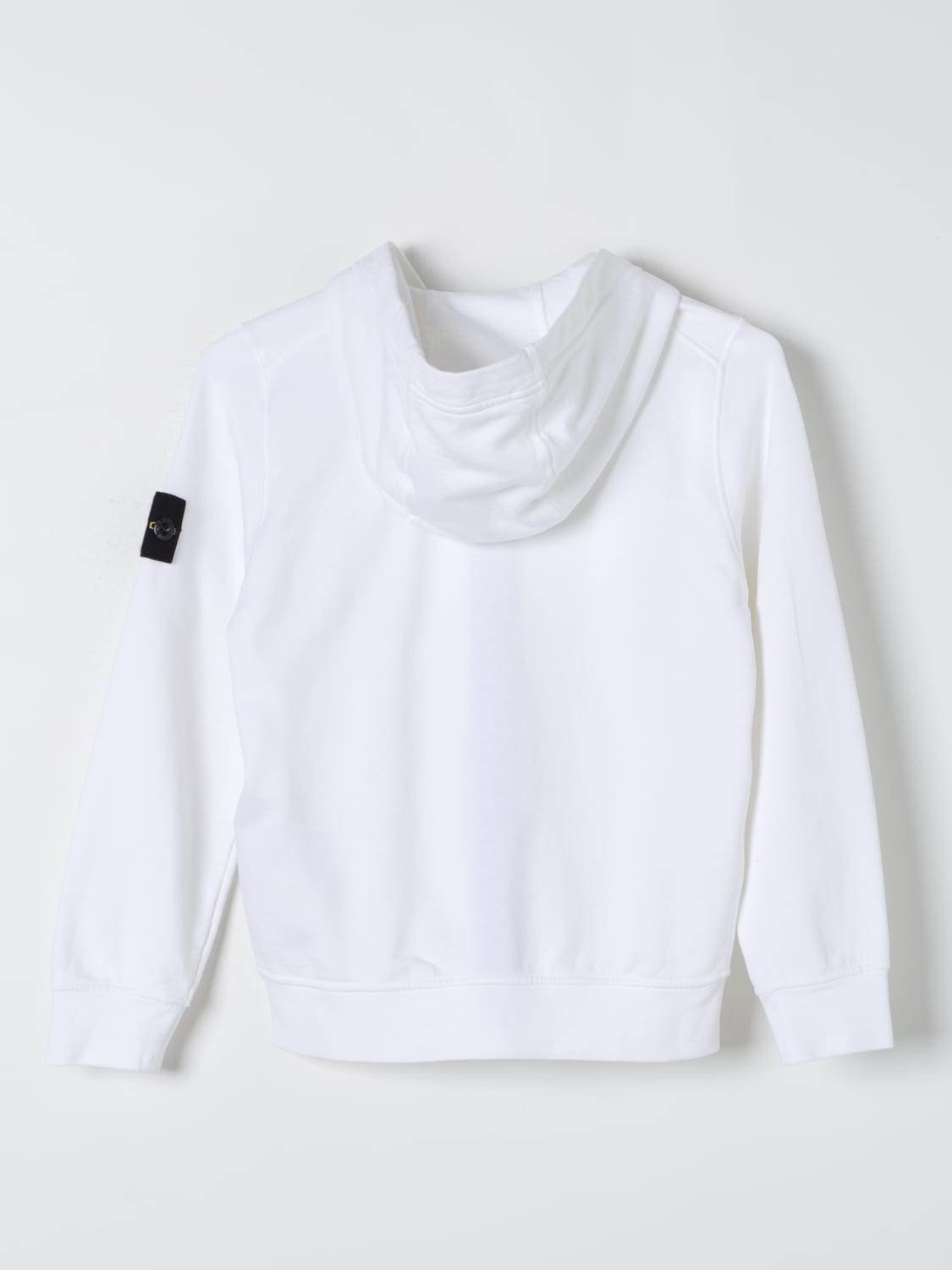 Stone island junior white sweatshirt sales