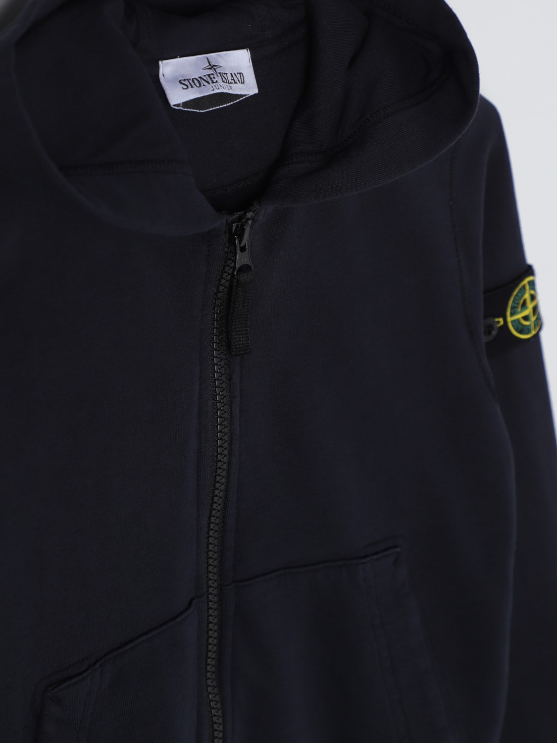 STONE ISLAND JUNIOR PULLOVER: Pullover kinder Stone Island Junior, Blau 1 - Img 3