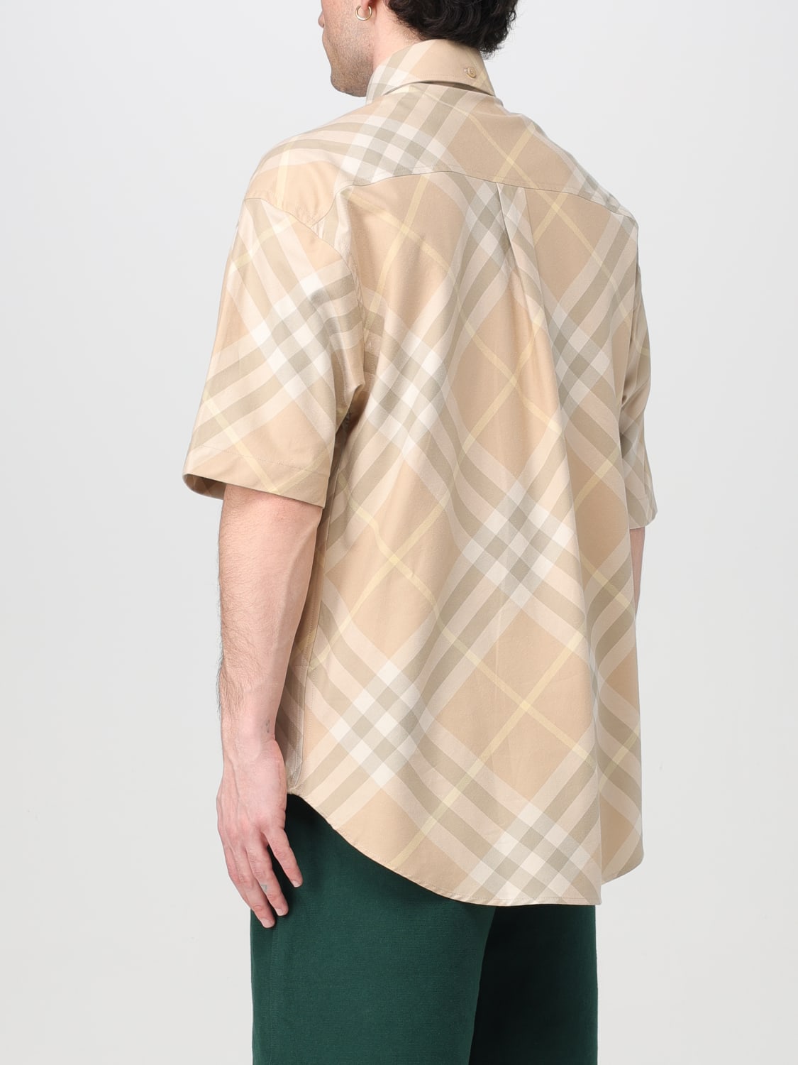 BURBERRY SHIRT: Shirt men Burberry, Beige - Img 3