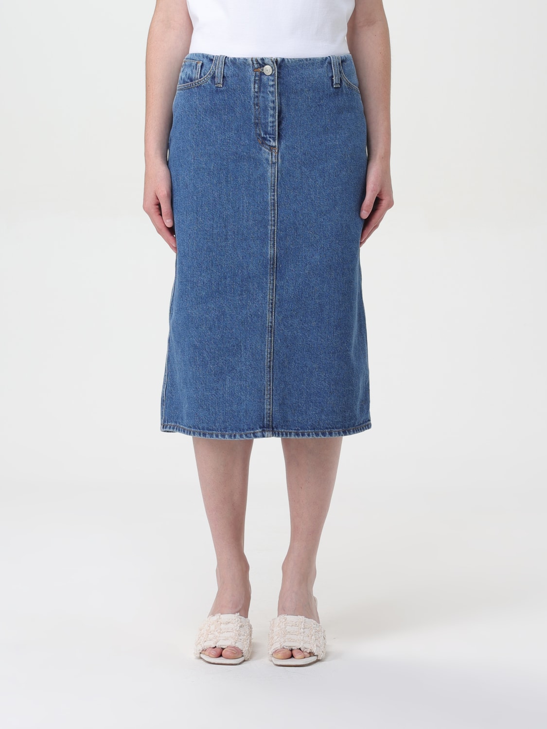 MAGDA BUTRYM SKIRT: Skirt woman Magda Butrym, Blue - Img 1