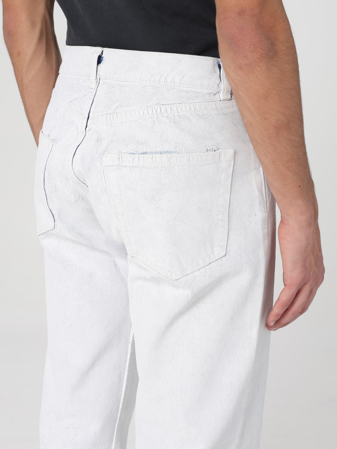 MAISON MARGIELA JEANS: Jeans hombre Maison Margiela, Blanco - Img 5