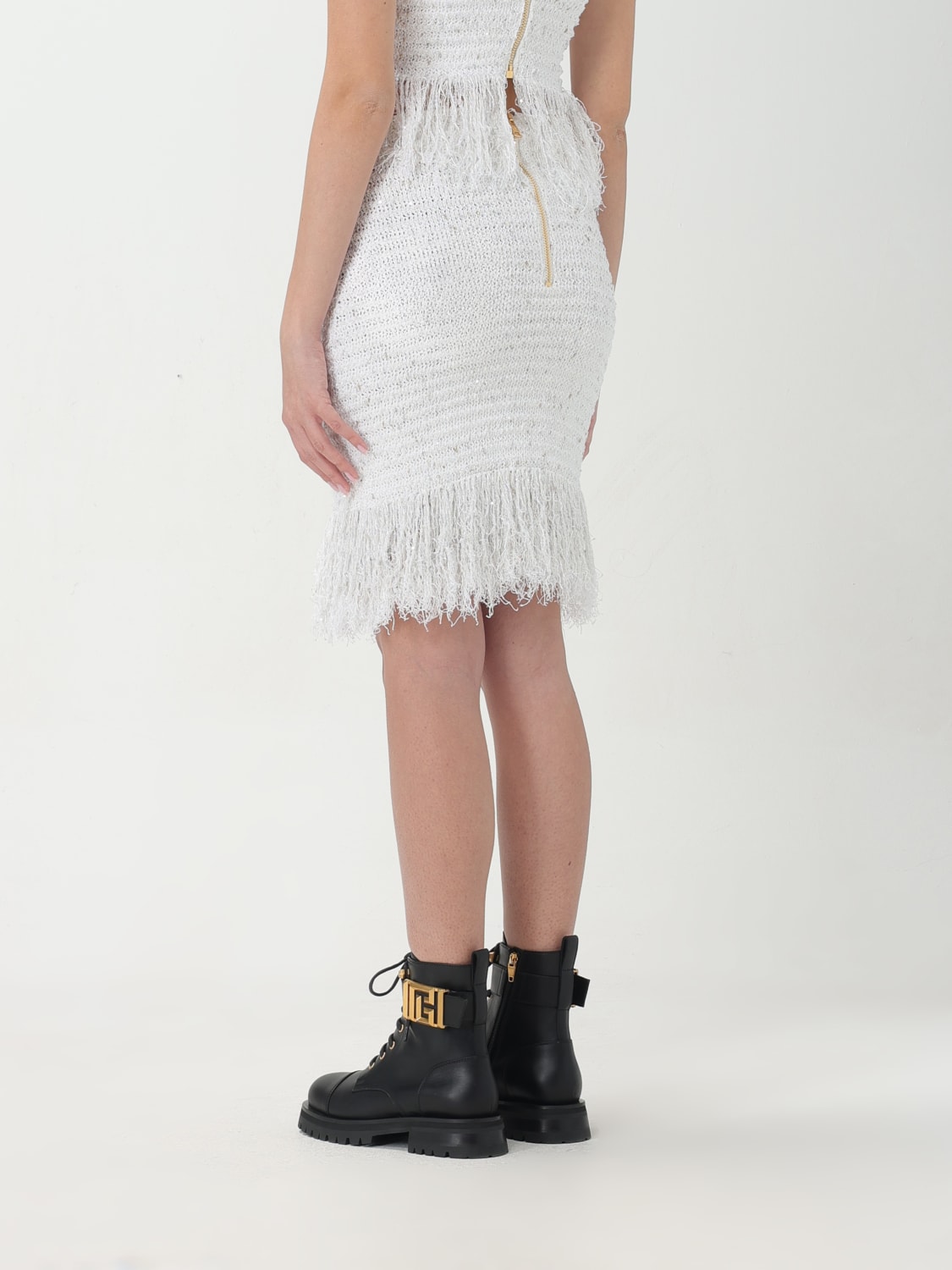 BALMAIN FALDA: Falda mujer Balmain, Blanco - Img 3