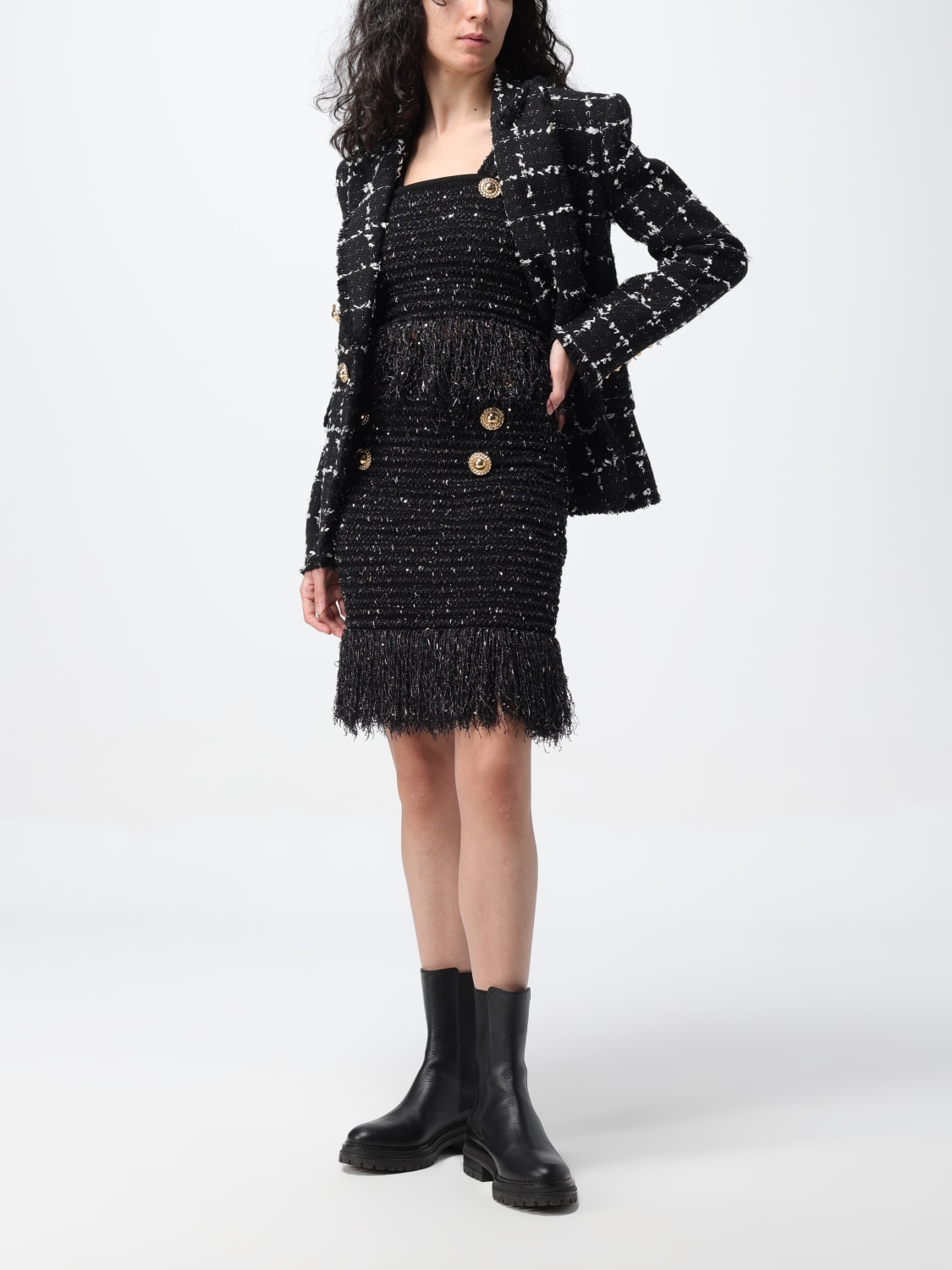 BALMAIN FALDA: Falda mujer Balmain, Negro - Img 2