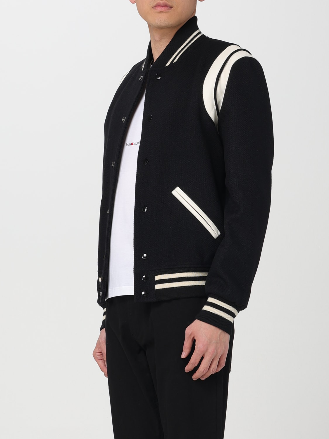 SAINT LAURENT JACKET: Jacket men Saint Laurent, Black - Img 4