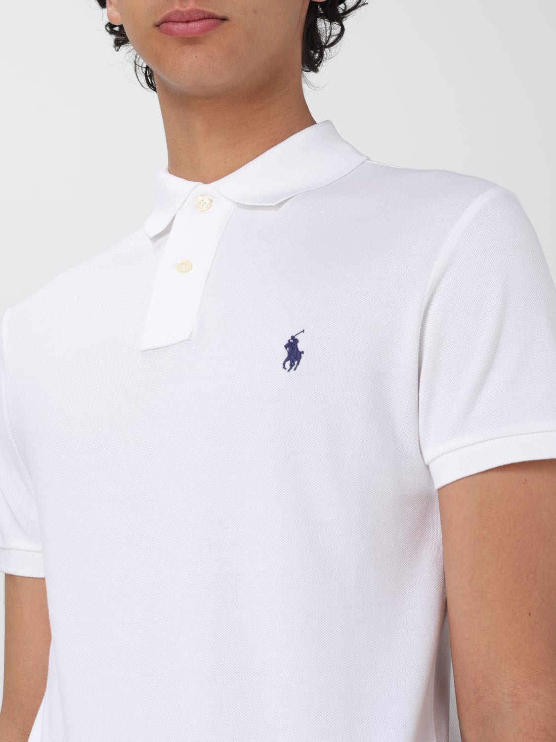 POLO RALPH LAUREN POLO SHIRT: Polo shirt men Polo Ralph Lauren, White - Img 3