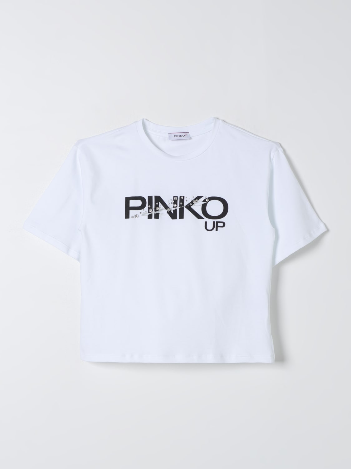 PINKO 티셔츠: 티셔츠 남아 Pinko Kids, 화이트 - Img 1