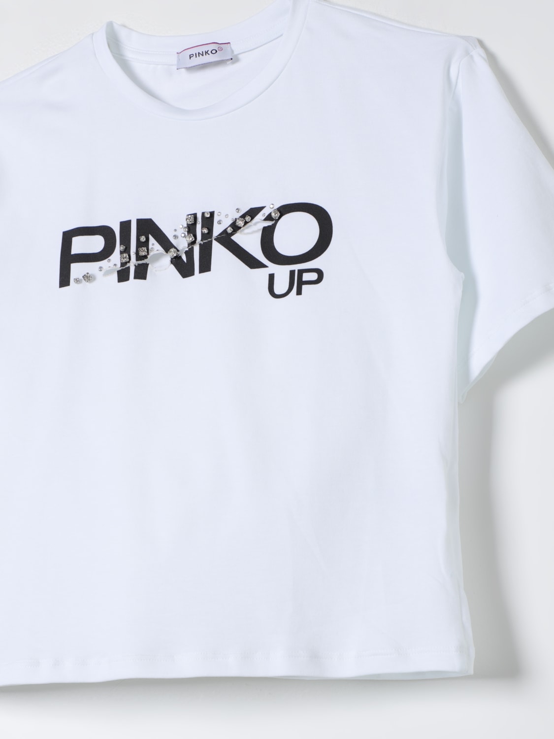 PINKO 티셔츠: 티셔츠 남아 Pinko Kids, 화이트 - Img 3