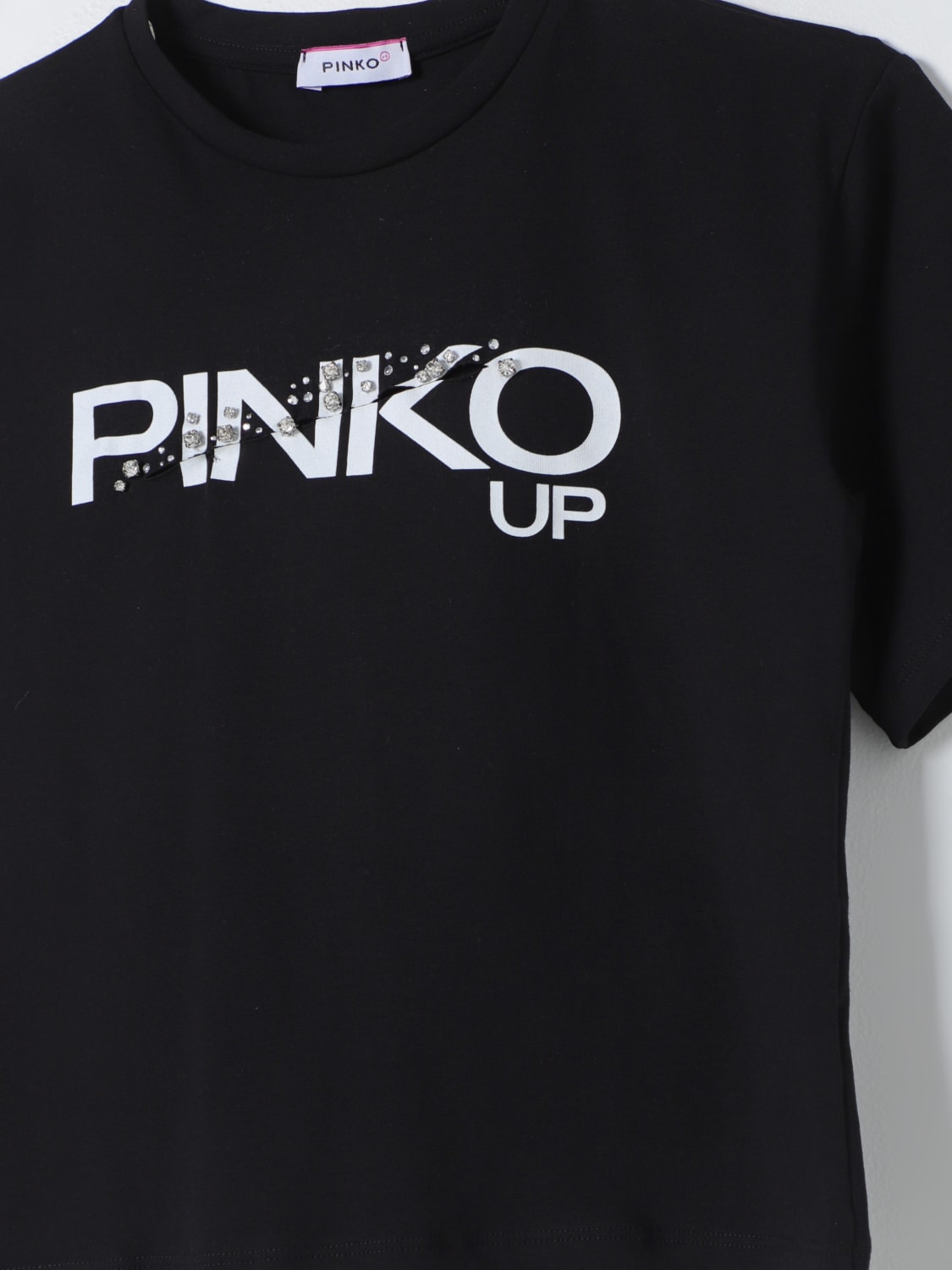 PINKO 티셔츠: 티셔츠 남아 Pinko Kids, 블랙 - Img 3