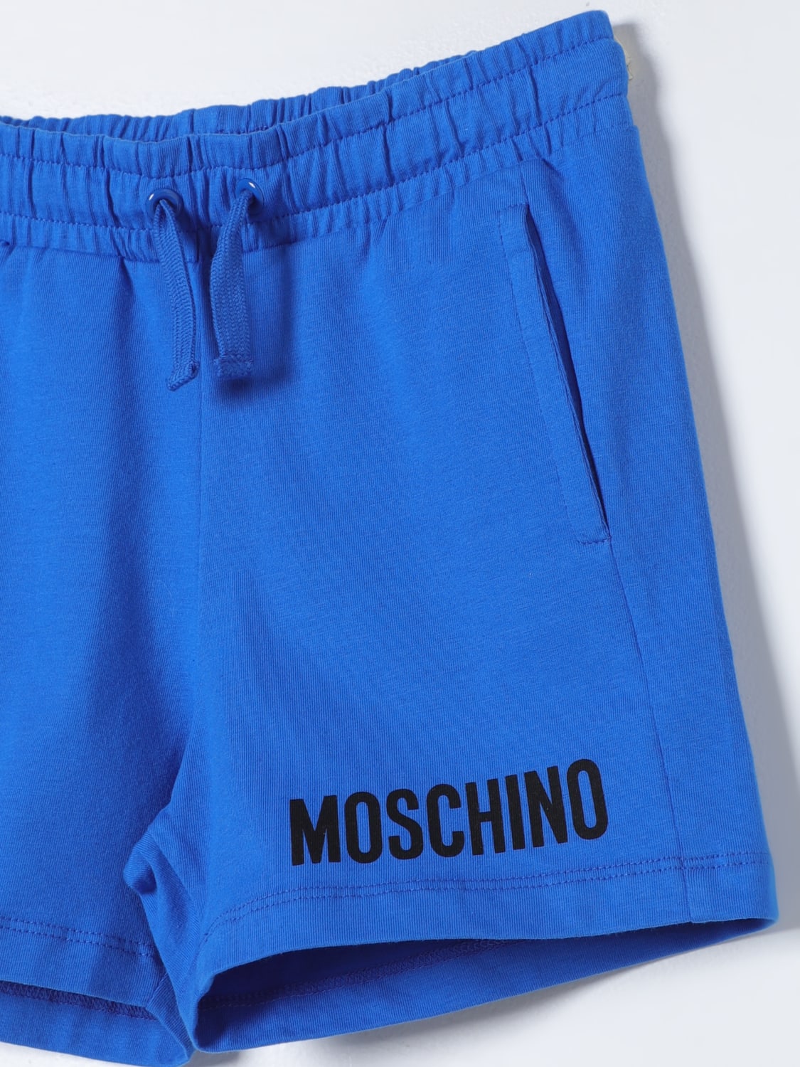 MOSCHINO ショートパンツ: パンツ ボーイ Moschino Kid, ロイヤルブルー - Img 3