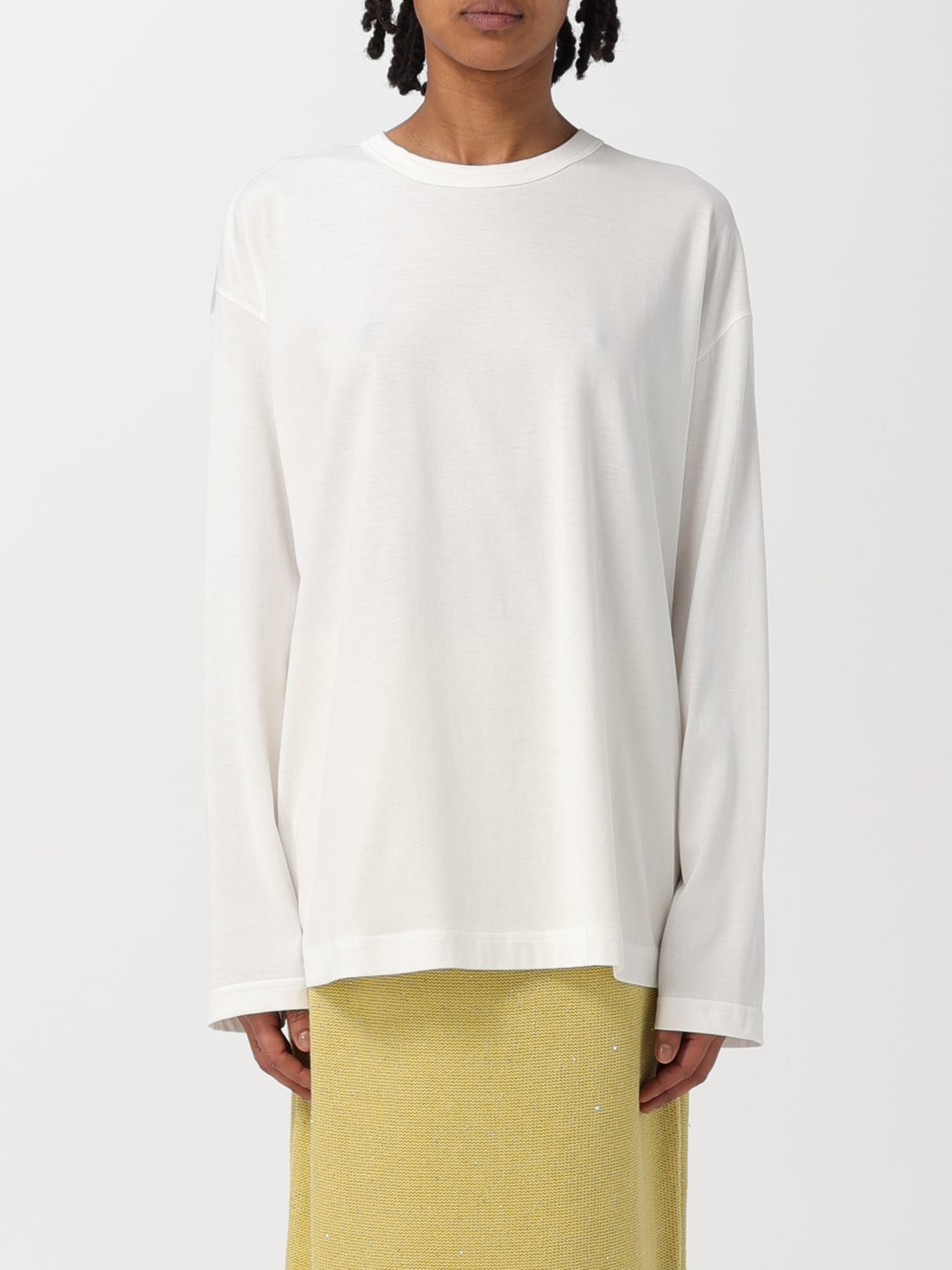 FABIANA FILIPPI TOP E BLUSE: Blusa Fabiana Filippi in cotone , Bianco - Img 1