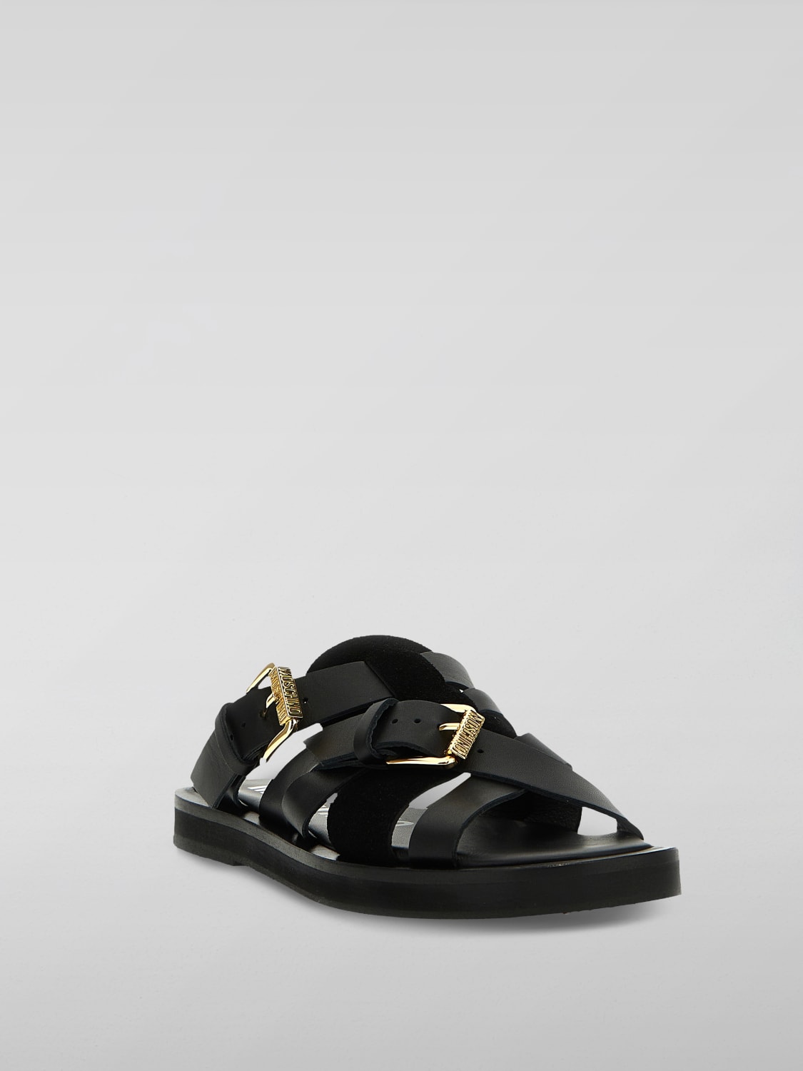 MOSCHINO COUTURE SANDALS: Sandals men Moschino Couture, Black - Img 2