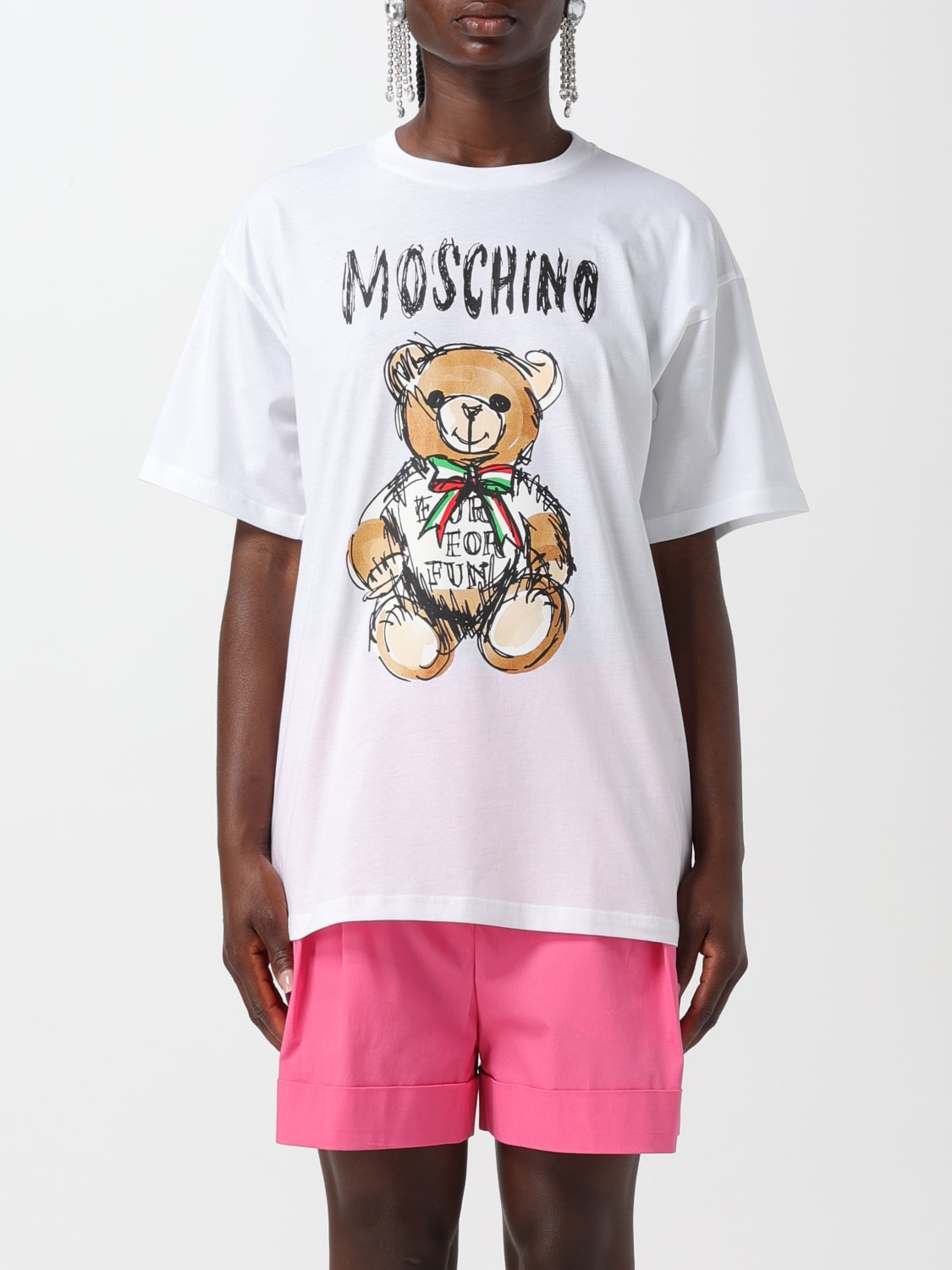 MOSCHINO COUTURE TOP E BLUSE: Top e bluse donna Moschino Couture, Bianco - Img 1