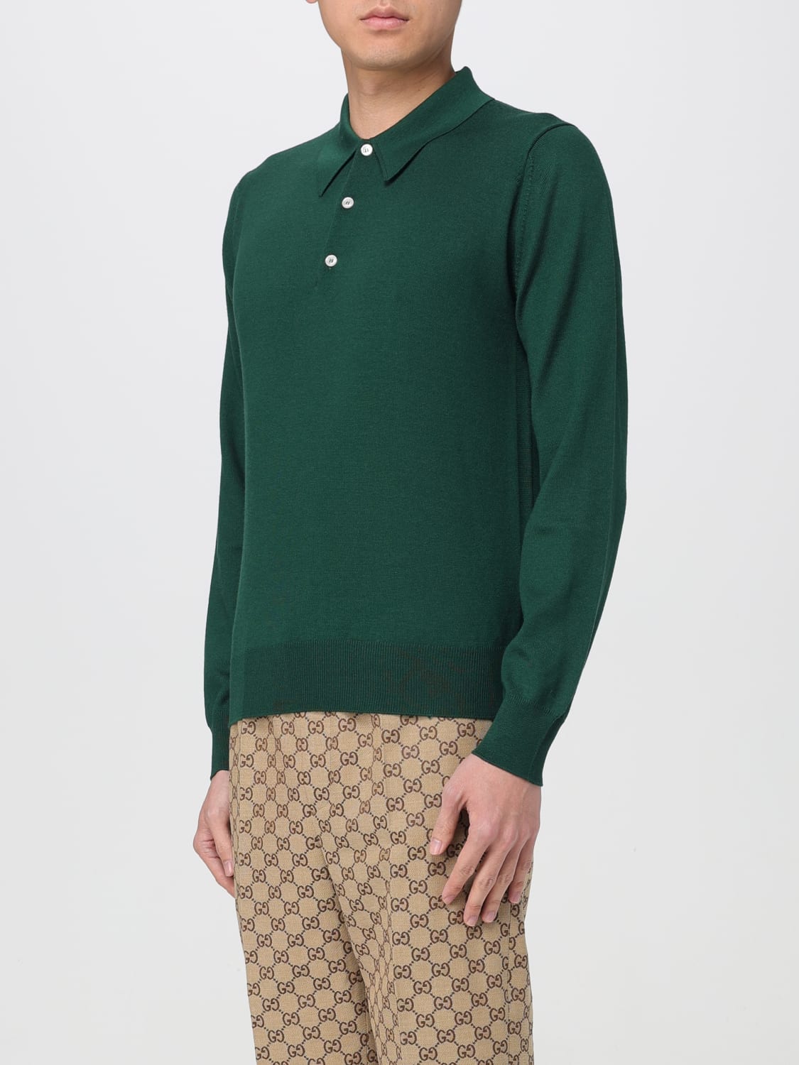 GUCCI：Tシャツ メンズ - グリーン | GIGLIO.COMオンラインの